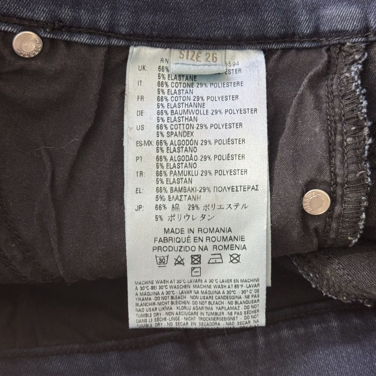 Diesel DIESEL Womens Black High Waisted Raw Hem Zipper Moto Shorts Size 26" / US 2 / IT 38 - 12 Thumbnail