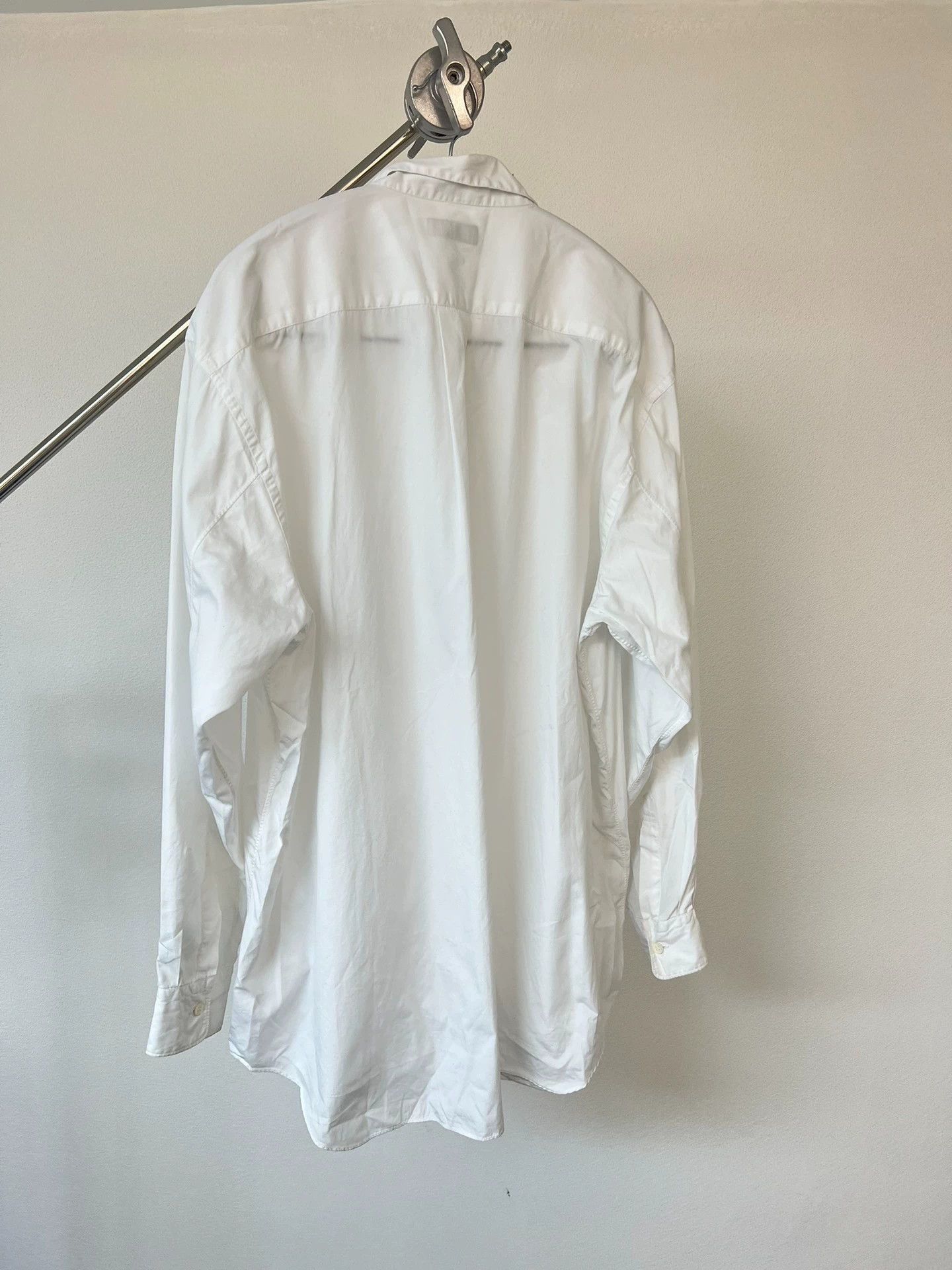 Comme des Garcons CDG Homme Plus Oversized Printed White Shirt Size US L / EU 52-54 / 3 - 5 Thumbnail