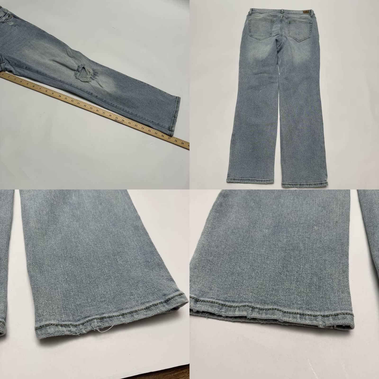 Jordache VINTAGE Jordache Jeans Women 90s Distressed Denim Blue Regular 28" Inseam Size 10 EUC Size 32" / US 10 / IT 46 - 8 Thumbnail