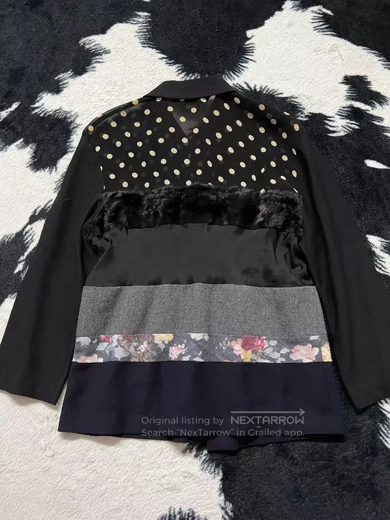 Comme des Garcons Comme Des Garcons Mixed material patchwork cardigan top Size M / US 6-8 / IT 42-44 - 6 Thumbnail