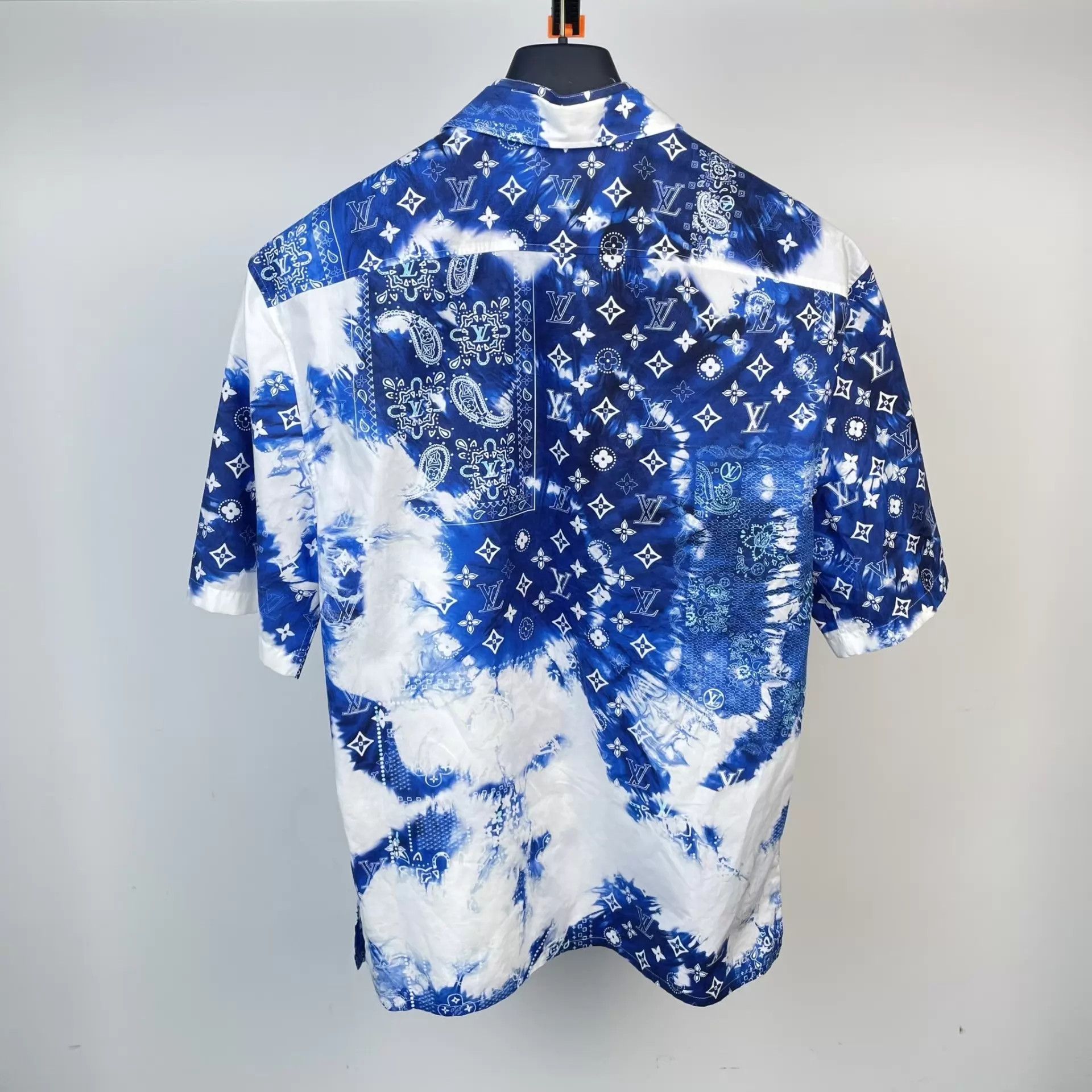 Louis Vuitton LV Cotton Logo Short Sleeve Shirt Men's Blue Size S Size US S / EU 44-46 / 1 - 2 Thumbnail