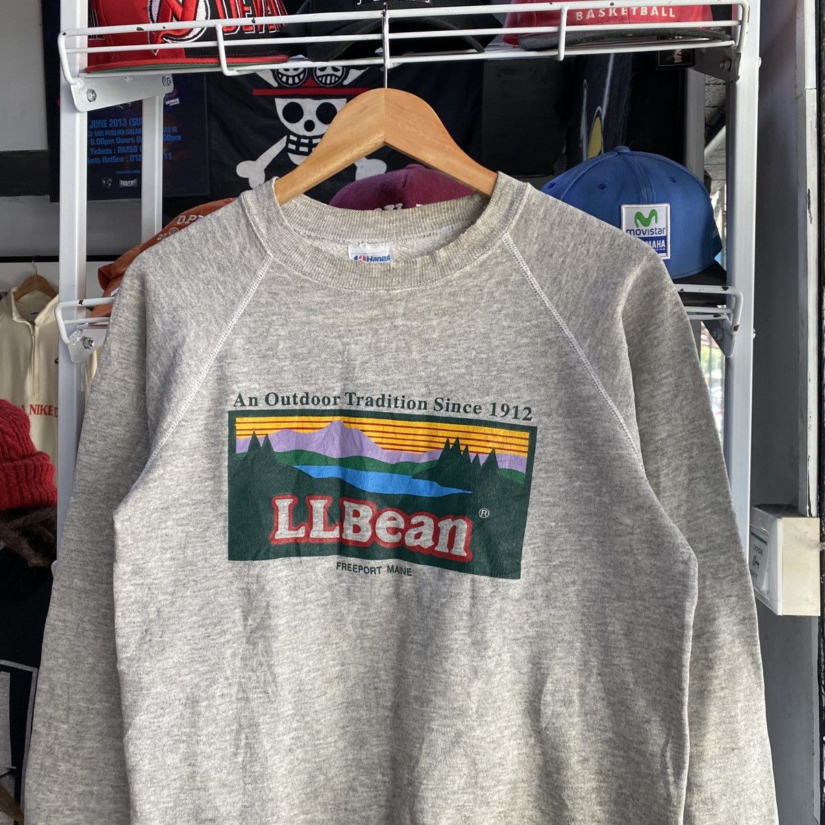 L.L. Bean × Vintage Vintage 80s LL Bean Big Logo Sweatshirt Medium Size US M / EU 48-50 / 2 - 3 Thumbnail