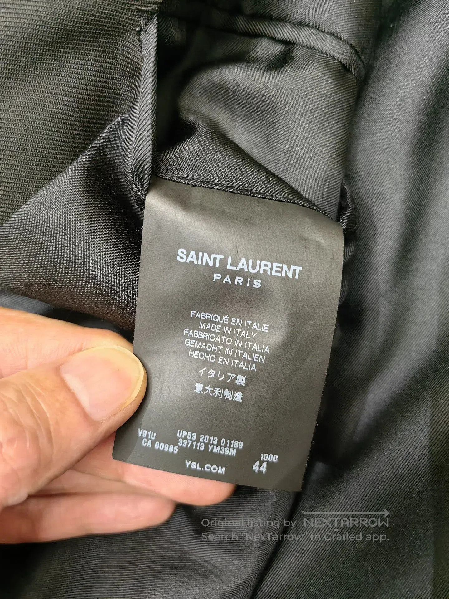 Saint Laurent Paris Saint Laurent Double. Size US S / EU 44-46 / 1 - 7 Thumbnail