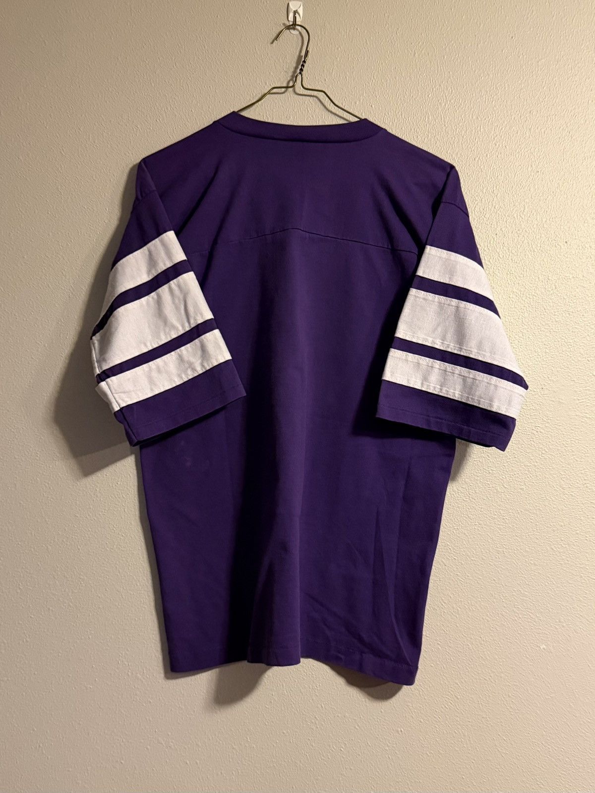 NFL vtg 80s minnesota vikings 1/2 sleeve shirt xl single stitch Size US XL / EU 56 / 4 - 2 Thumbnail