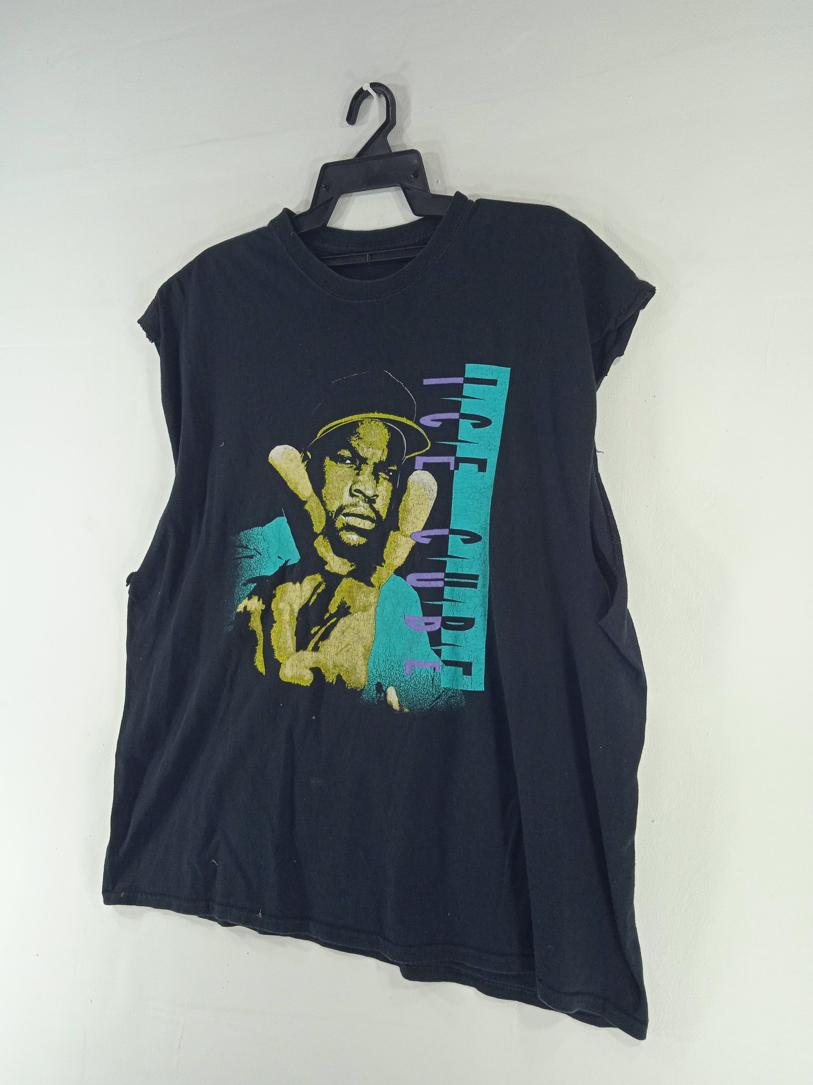 Band Tees × Rap Tees × Vintage Vintage Rap Tees Ice Cube Distressed Custom Y2k Size US XXL / EU 58 / 5 - 4 Thumbnail