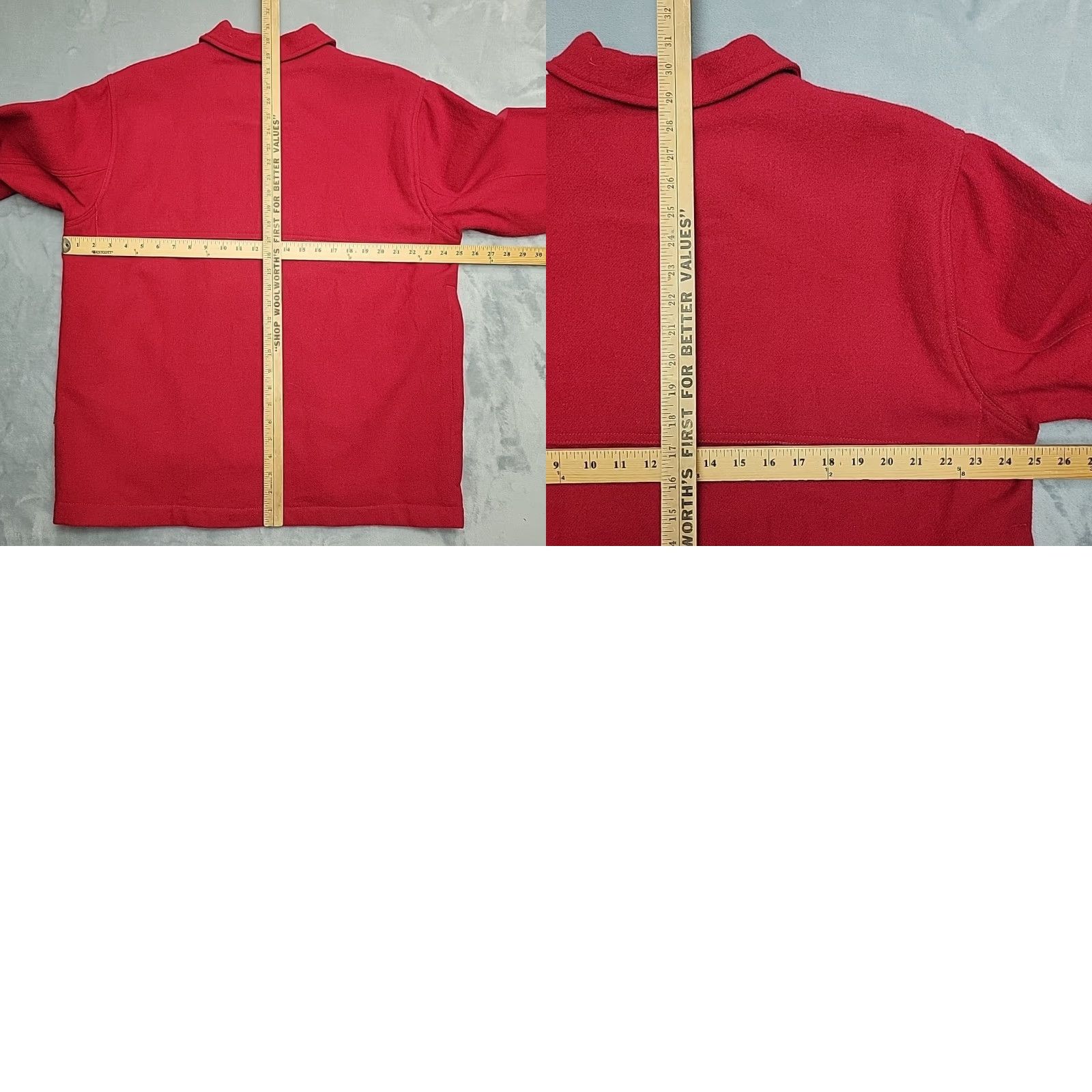Vintage LL Bean Jacket Men L Red Wool Blend Hunting Game Pocket Cruiser Mackinaw Logger Size US L / EU 52-54 / 3 - 8 Thumbnail