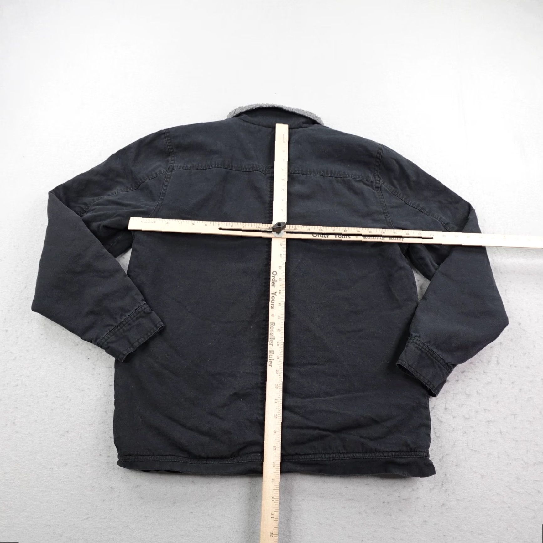 O'Neill O'Neill Jacket Adult Large Black Canvas Sherpa Lined Bomber Chore Barn Work Coat Outdoor Mens Size US L / EU 52-54 / 3 - 5 Thumbnail