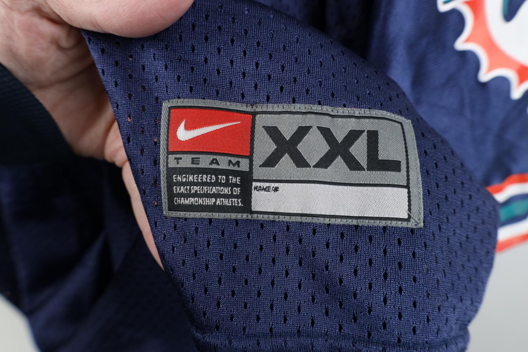 Nike Vintage Y2K Nike Miami Dolphins Jersey Mesh Navy Blue Size US XXL / EU 58 / 5 - 7 Thumbnail