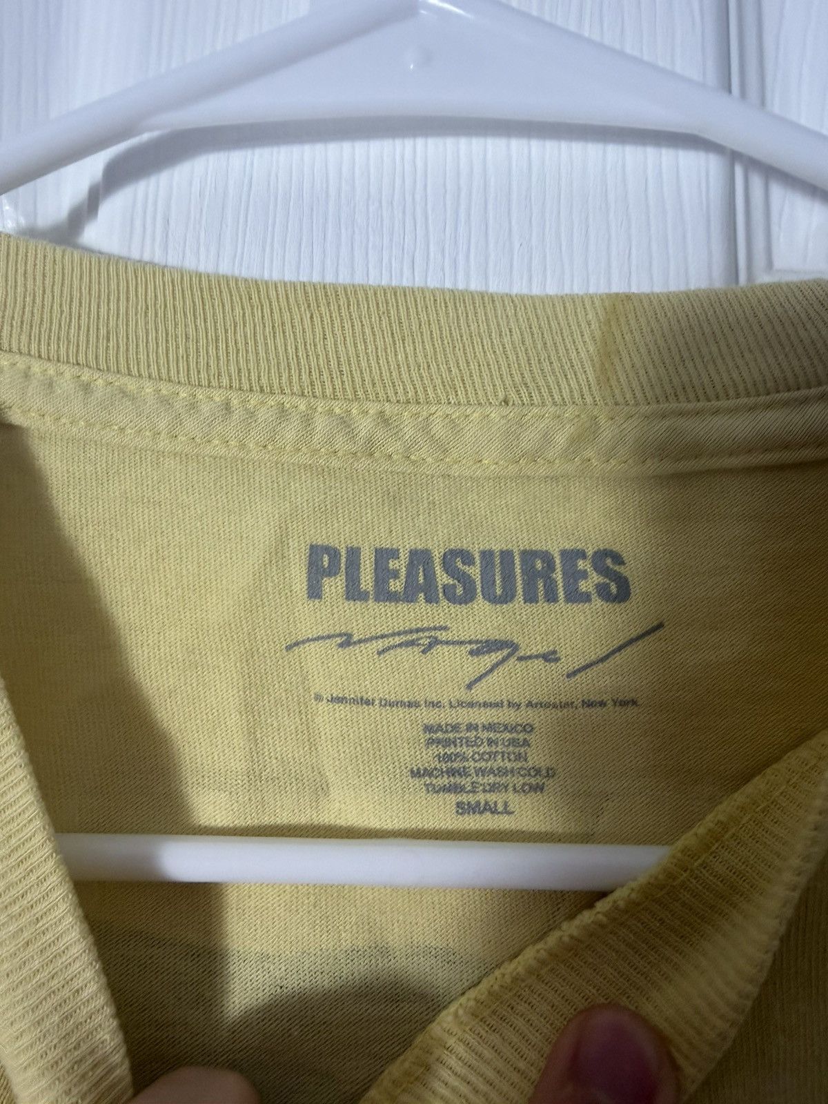 Pleasures PLEASURES "Unisex Hair Styles" Yellow Graphic Tee Size US S / EU 44-46 / 1 - 3 Thumbnail