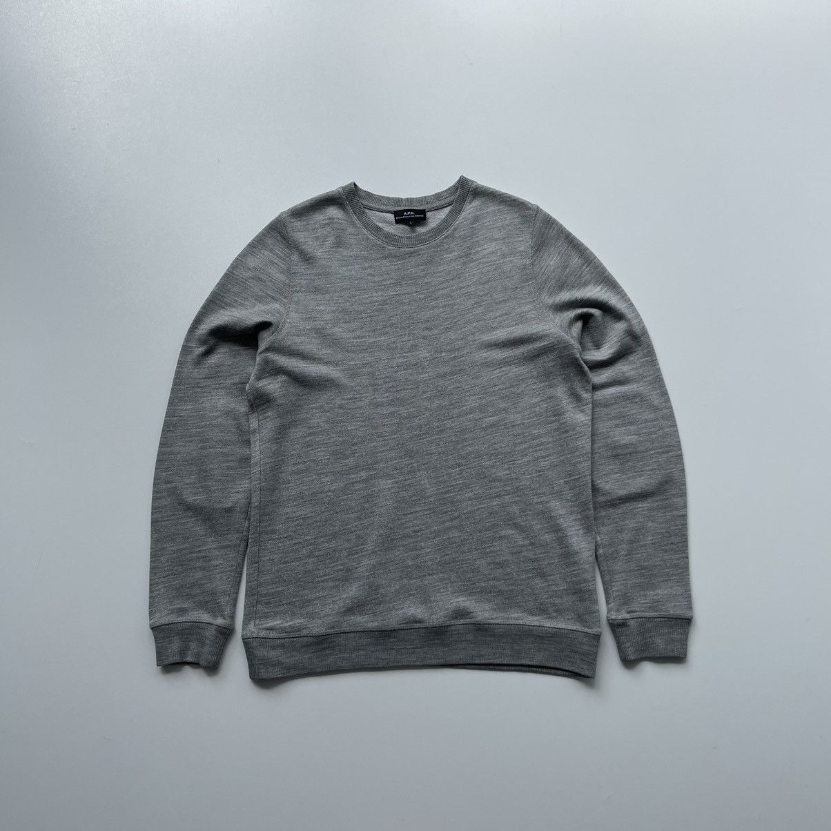 A.P.C. A.P.C. Mecano Crew Neck Sweatshirt Sweater Grey Size US L / EU 52-54 / 3 - 1 Thumbnail