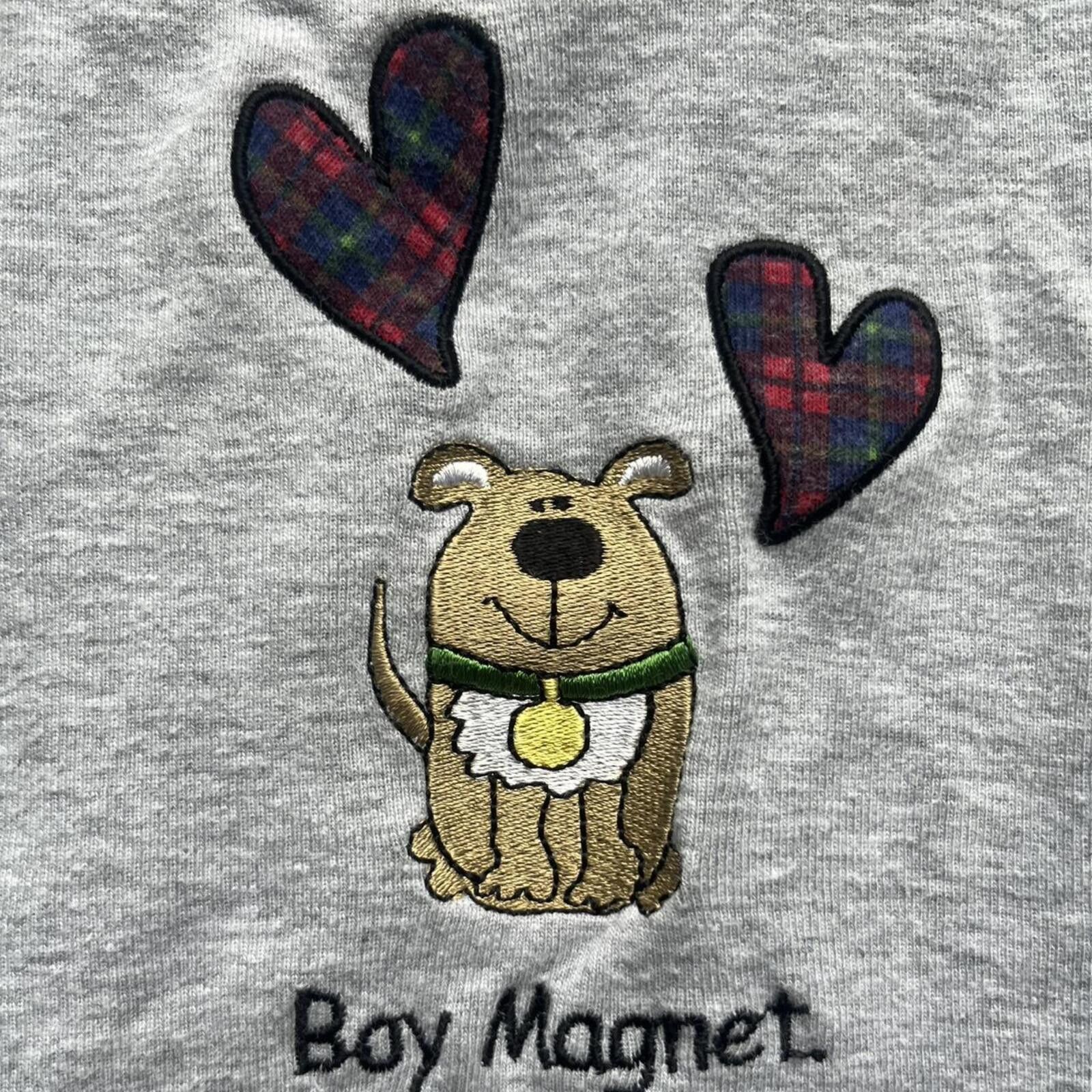 Other Willow Talk Gray Boy Magnet Graphic V-Neck T-Shirt Large Size US L / EU 52-54 / 3 - 2 Thumbnail