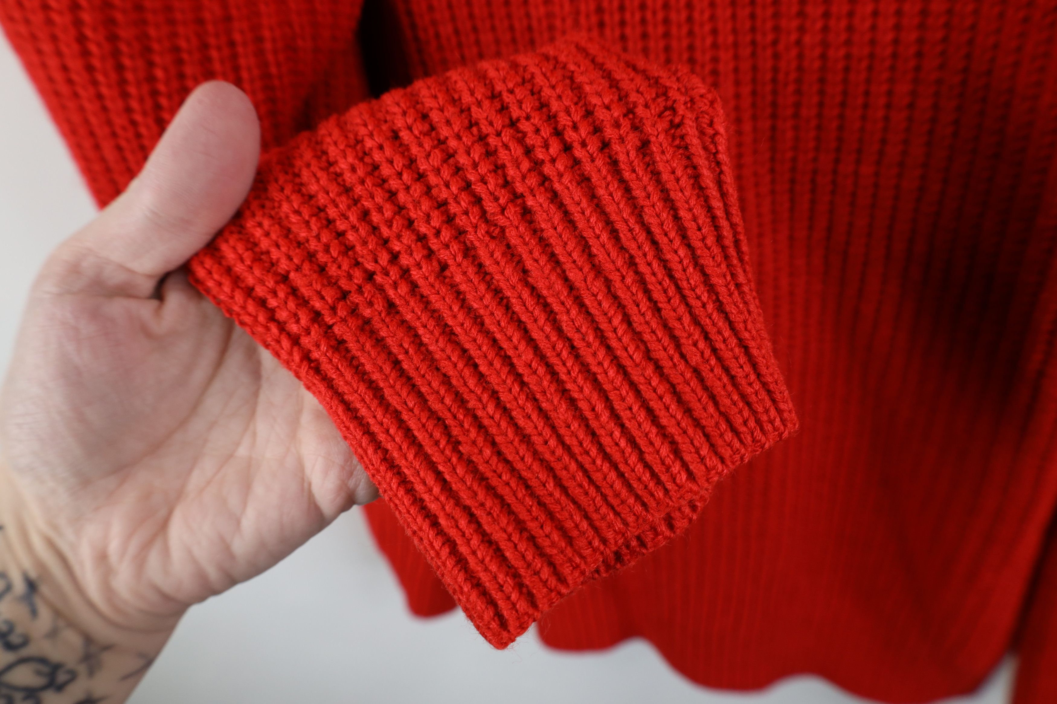 Vintage Vintage 90s Streetwear Chunky Ribbed Knit Crewneck Sweater Size US XXL / EU 58 / 5 - 8 Thumbnail