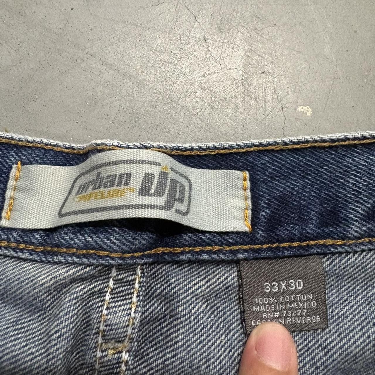 Vintage Crazy Vintage Y2K/2000s Baggy Grunge Streetwear Style Dark Wash Denim Jeans! Size US 33 - 6 Thumbnail