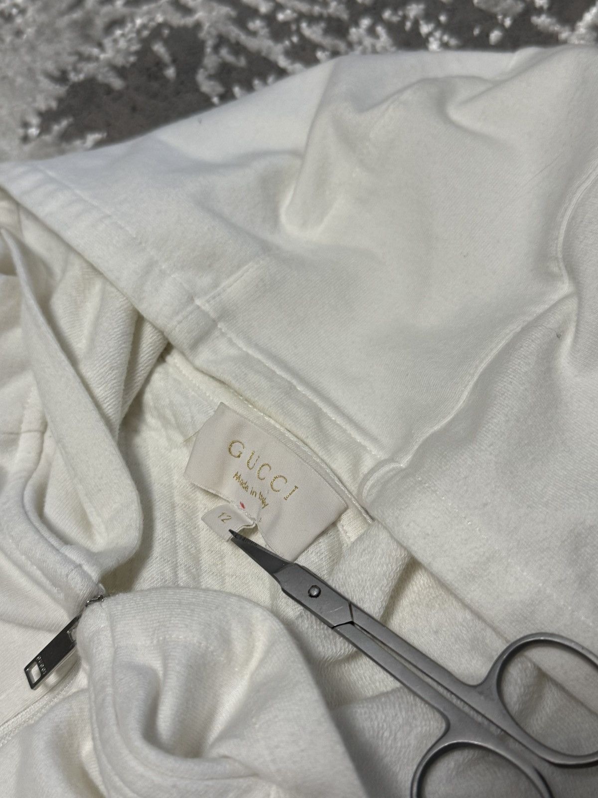 Gucci Gucci women luxury zip hoodie streetwear y2k white Size S / US 4 / IT 40 - 6 Thumbnail