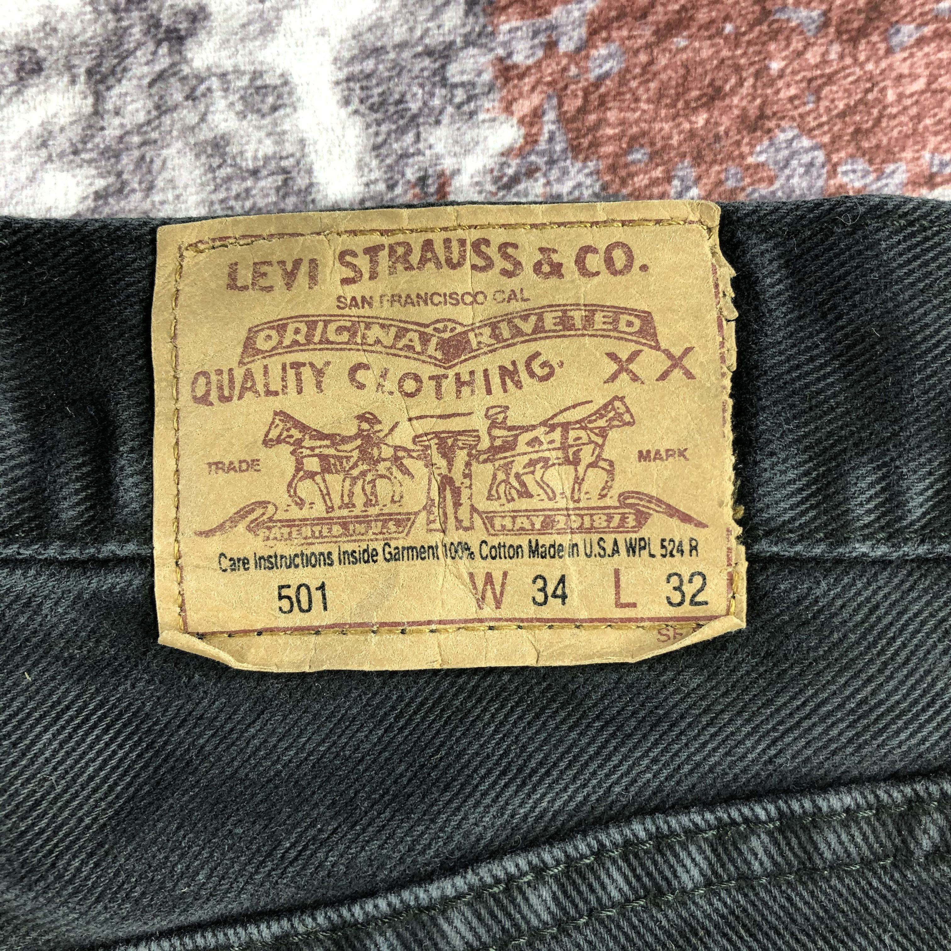 Levi's × Vintage Vintage 90s Levis 501 Earth Tone Jeans-JM2676 Size US 33 - 7 Thumbnail