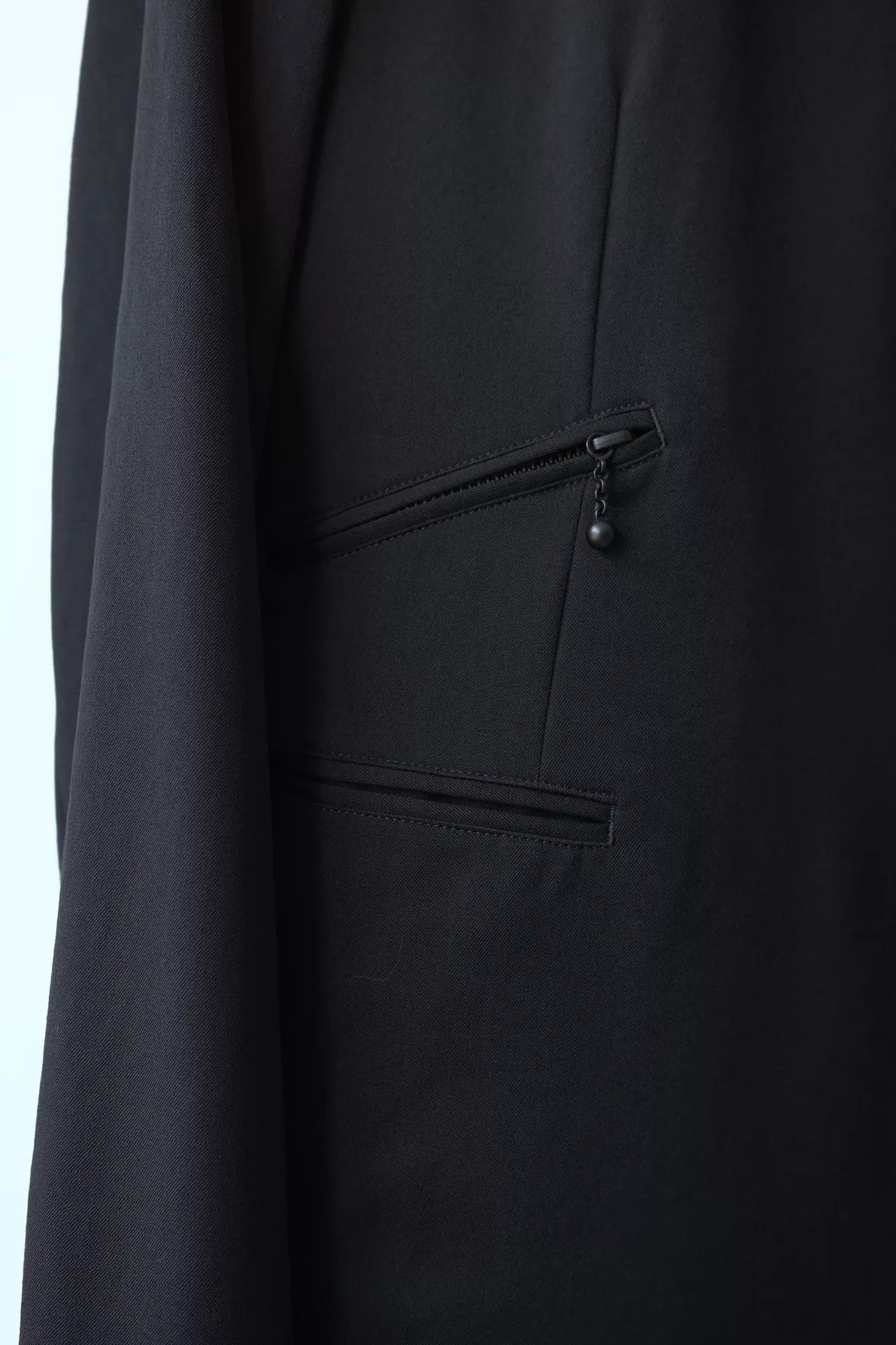 Yohji Yamamoto Yohji Yamamoto 23AW Men's Black Minimalist Structured Blazer Size US M / EU 48-50 / 2 - 3 Thumbnail