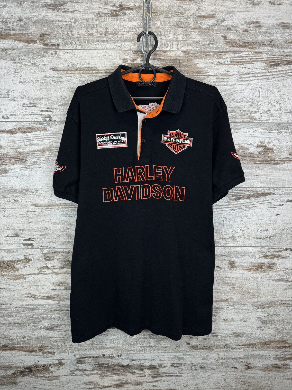 Harley Davidson × Vintage Mens Vintage Harley Davidson T-shirt racing tee size XL Size US XL / EU 56 / 4 - 2 Thumbnail