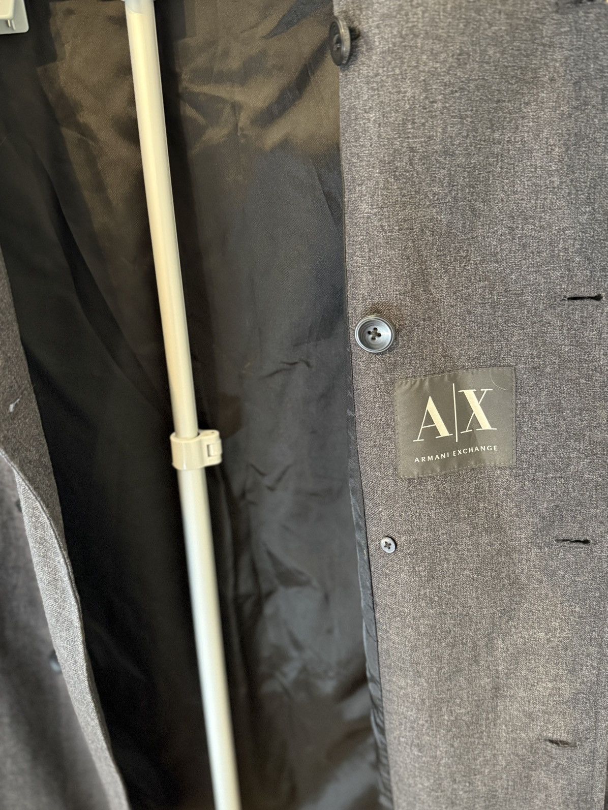 Armani Exchange Armani Exchange Gray Double Breasted Coat size M Size US M / EU 48-50 / 2 - 7 Thumbnail