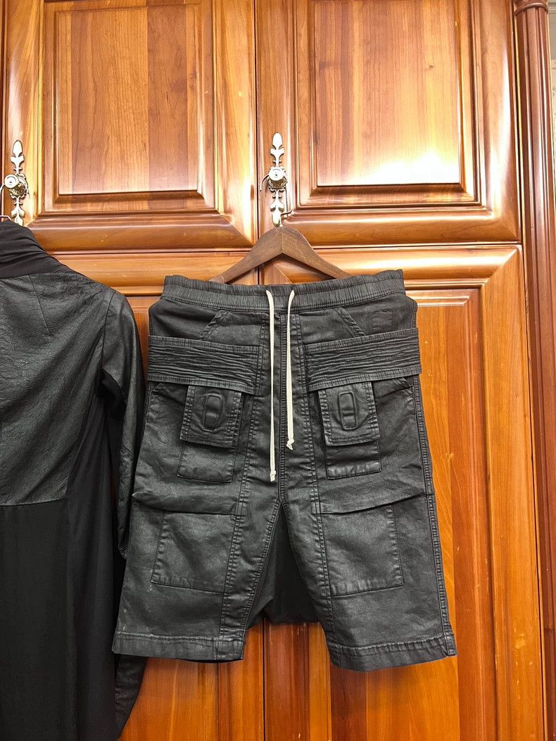 Rick Owens Rick Owens 19SS Waxed Double Ring Shorts - dmc Size US 30 / EU 46 - 1 Thumbnail