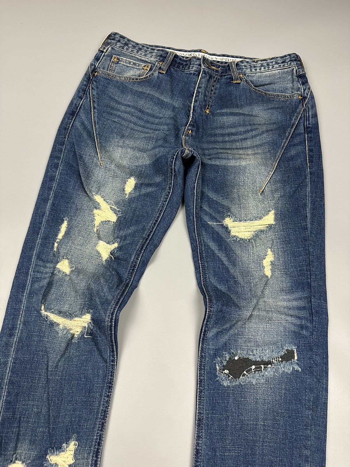 Number (N)ine Distressed Number Nine Denim Size US 30 / EU 46 - 8 Thumbnail