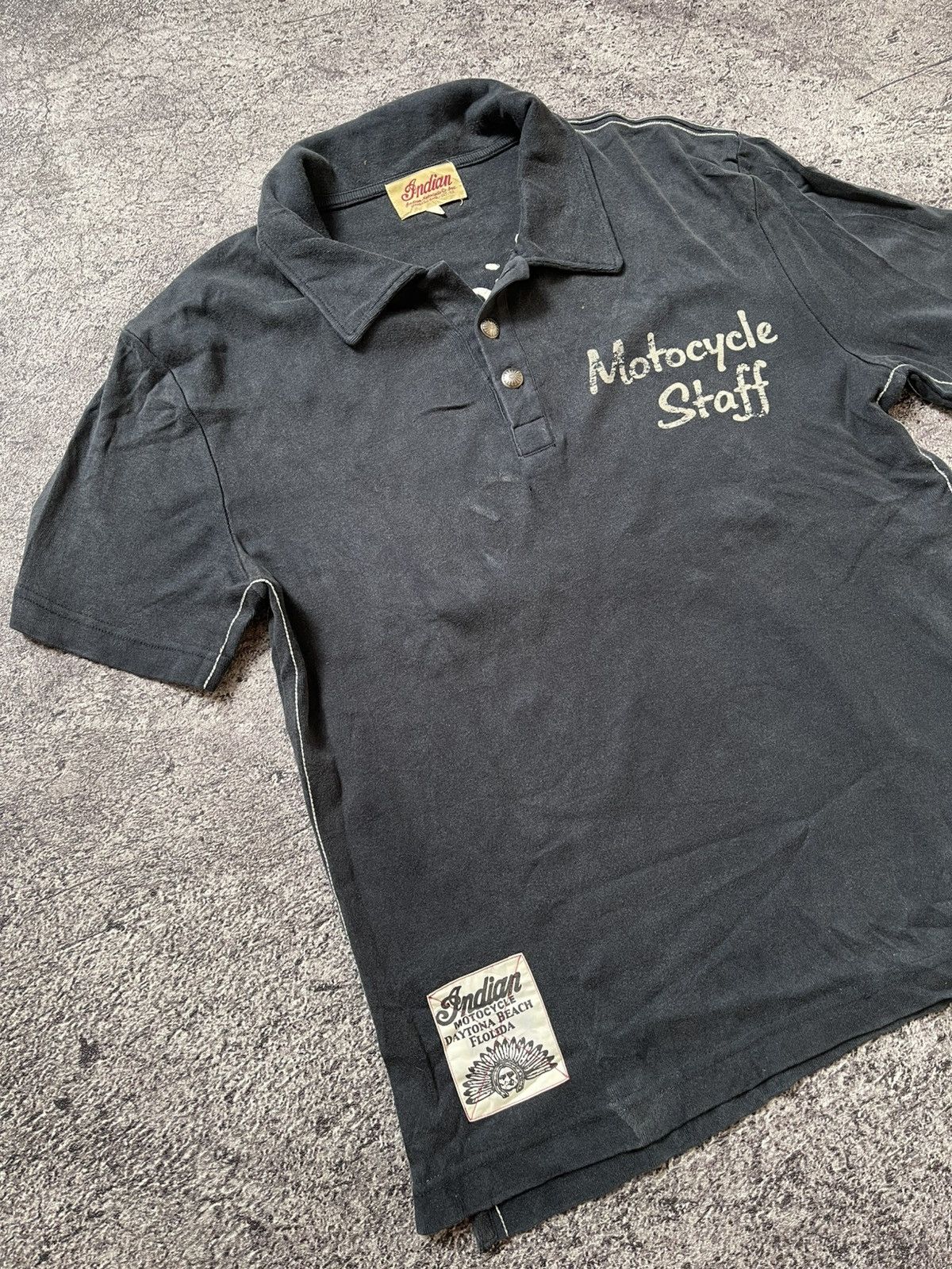 Japanese Brand Y2K Indian Motorcyle ifsixwasnine polo tshirt Size US L / EU 52-54 / 3 - 4 Thumbnail