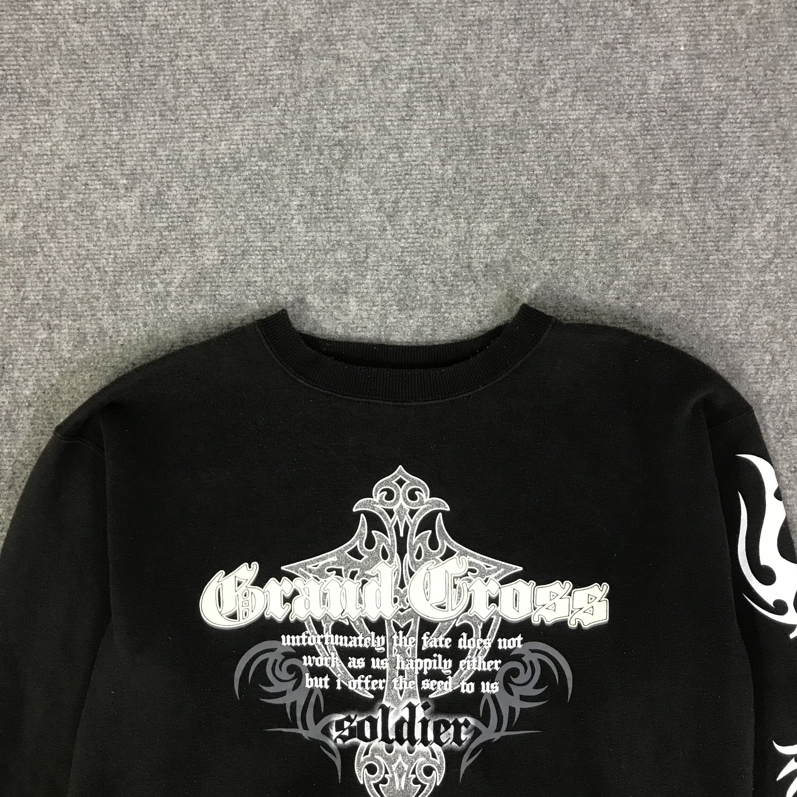 Japanese Brand GOTHIC DESIGN JAPAN GRAND CROSS SWEATSHIRT K101B10 Size US L / EU 52-54 / 3 - 4 Thumbnail