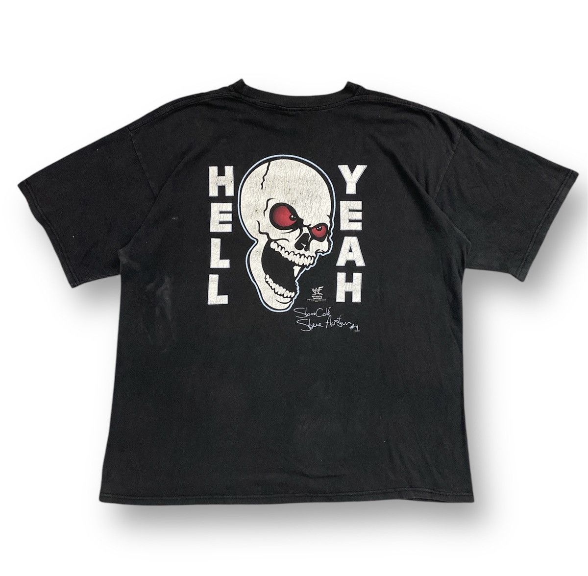Rap Tees × WWE × WWF Vintage 98 Stone Cold Steve Austin Hell Yeah World Champions Size US XL / EU 56 / 4 - 2 Thumbnail