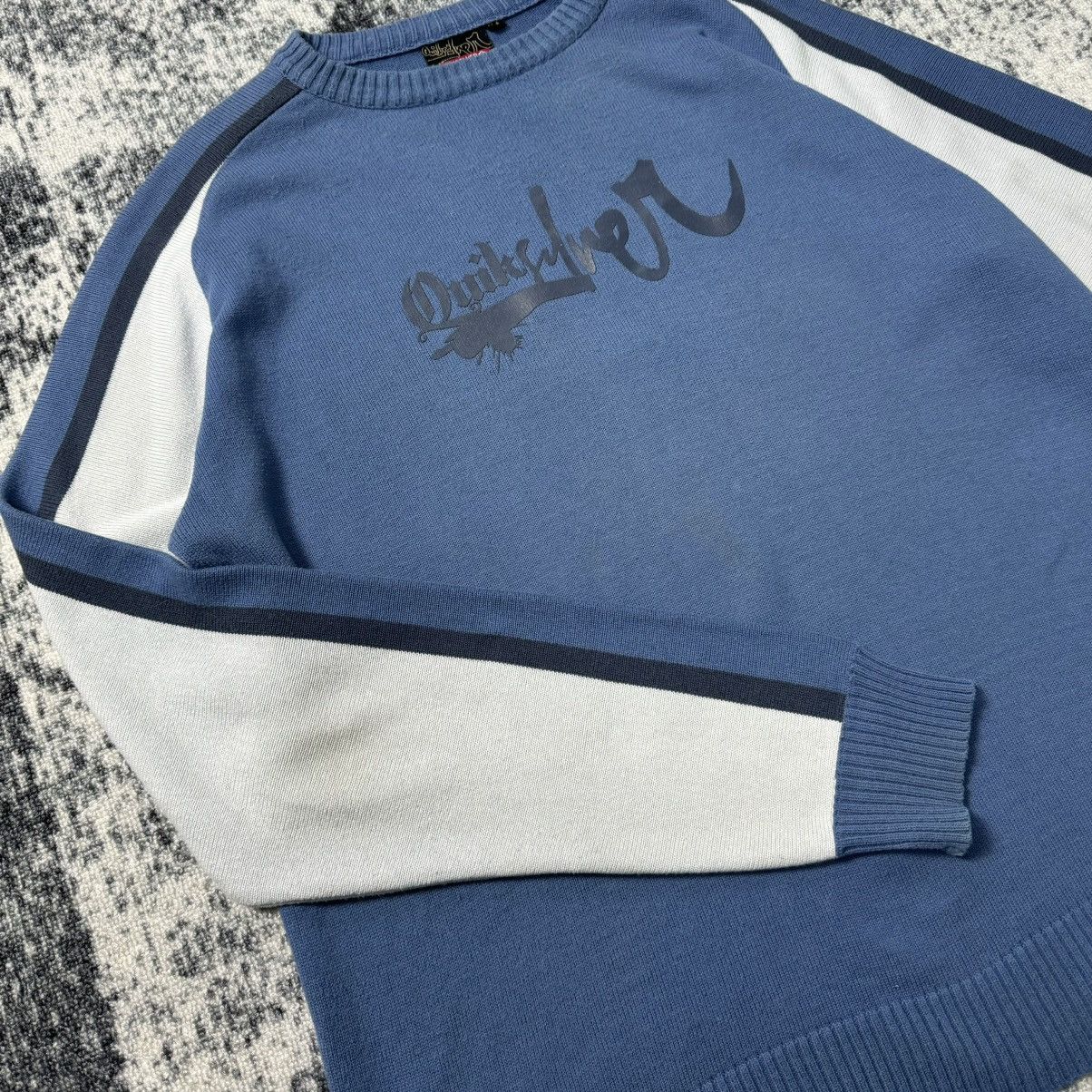 Quiksilver Vintage Y2K Quilsilver Knitted Sweater Local Addict Big Logo Size US XL / EU 56 / 4 - 6 Thumbnail