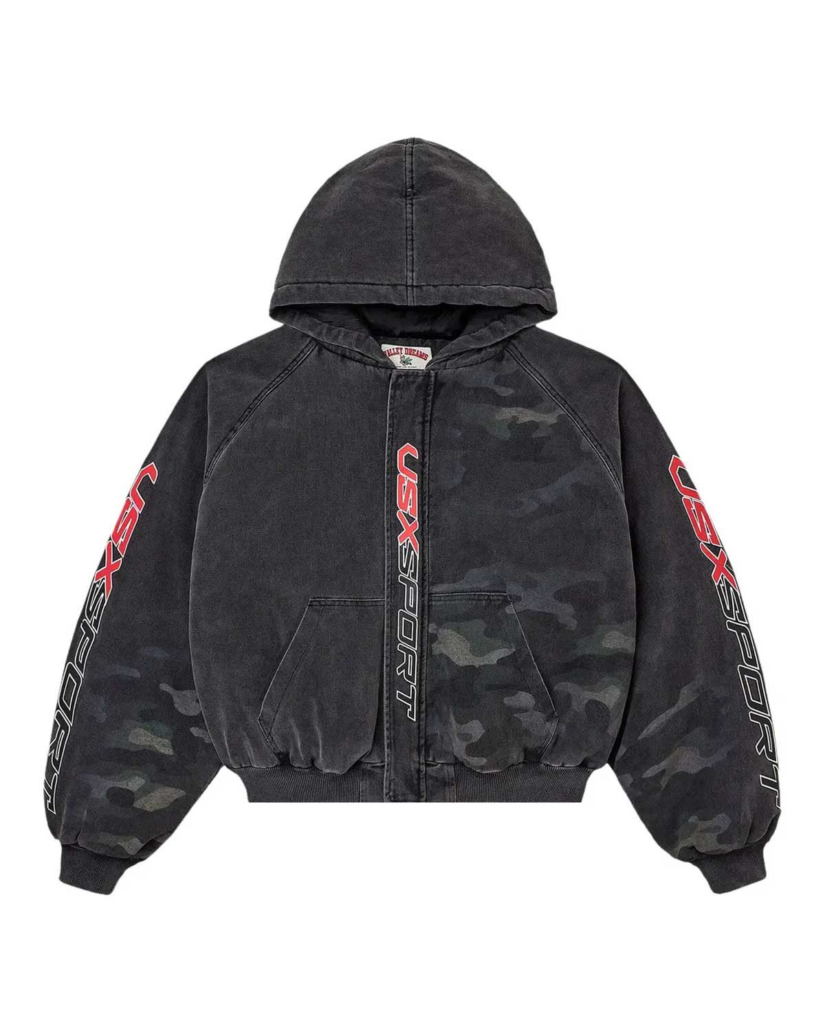 Vale Forever VSX Camo Hood Bomber Jacket Black Size US M / EU 48-50 / 2 - 1 Thumbnail