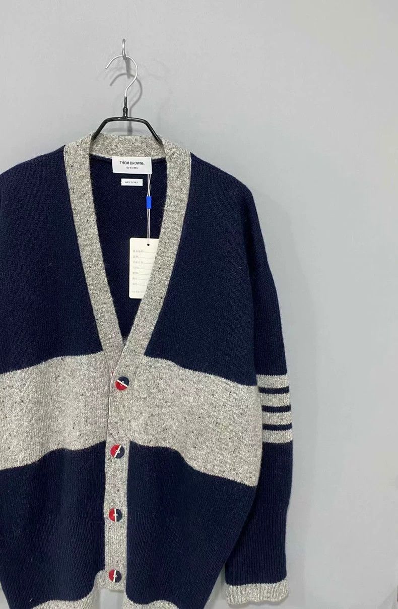 Thom Browne Thom Browne Dark blue gray cardigan coat Size US S / EU 44-46 / 1 - 3 Thumbnail