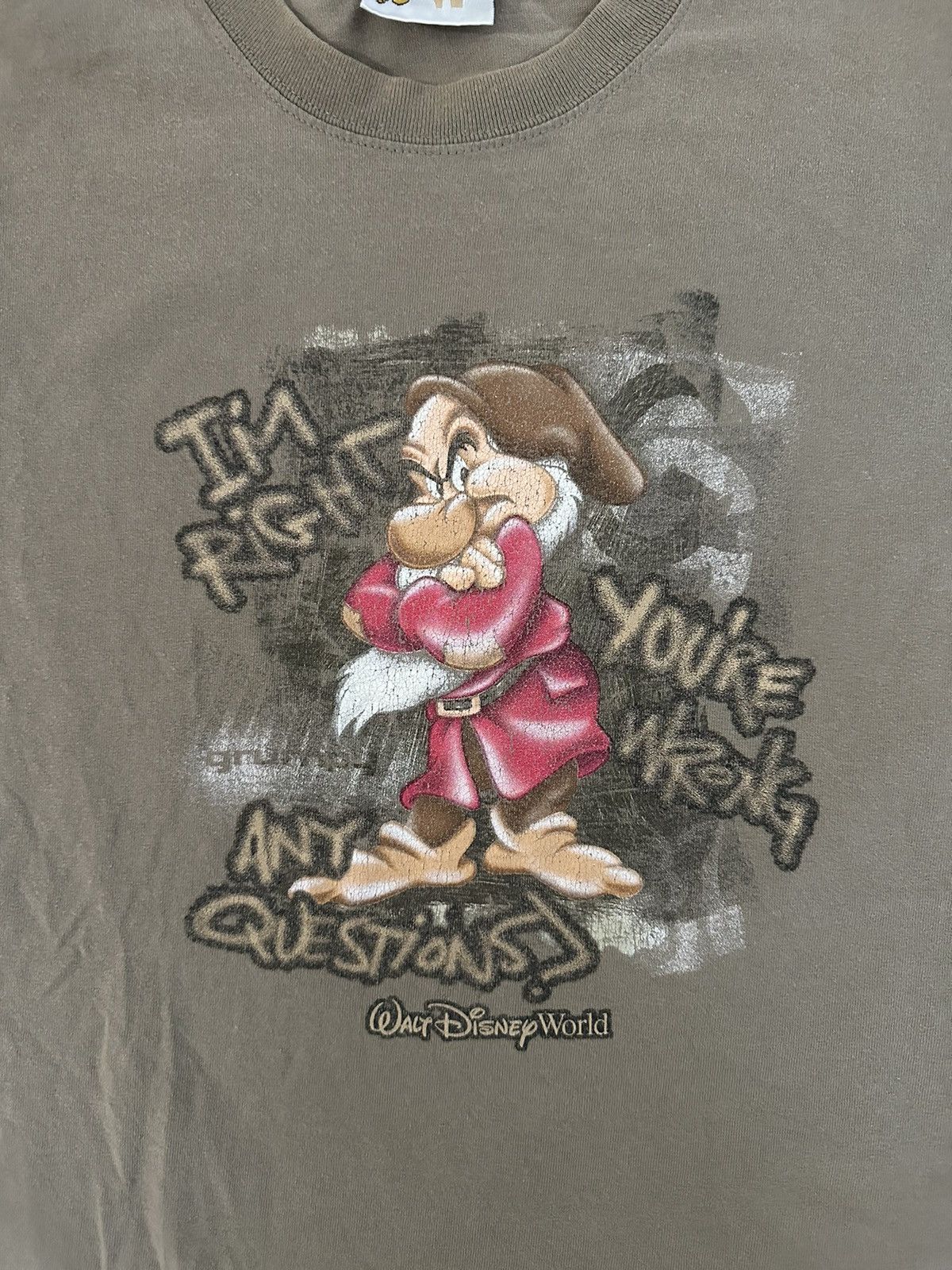 Disney Late 90s Disney World Snow White Grumpy Graphic Tee Size US L / EU 52-54 / 3 - 1 Thumbnail