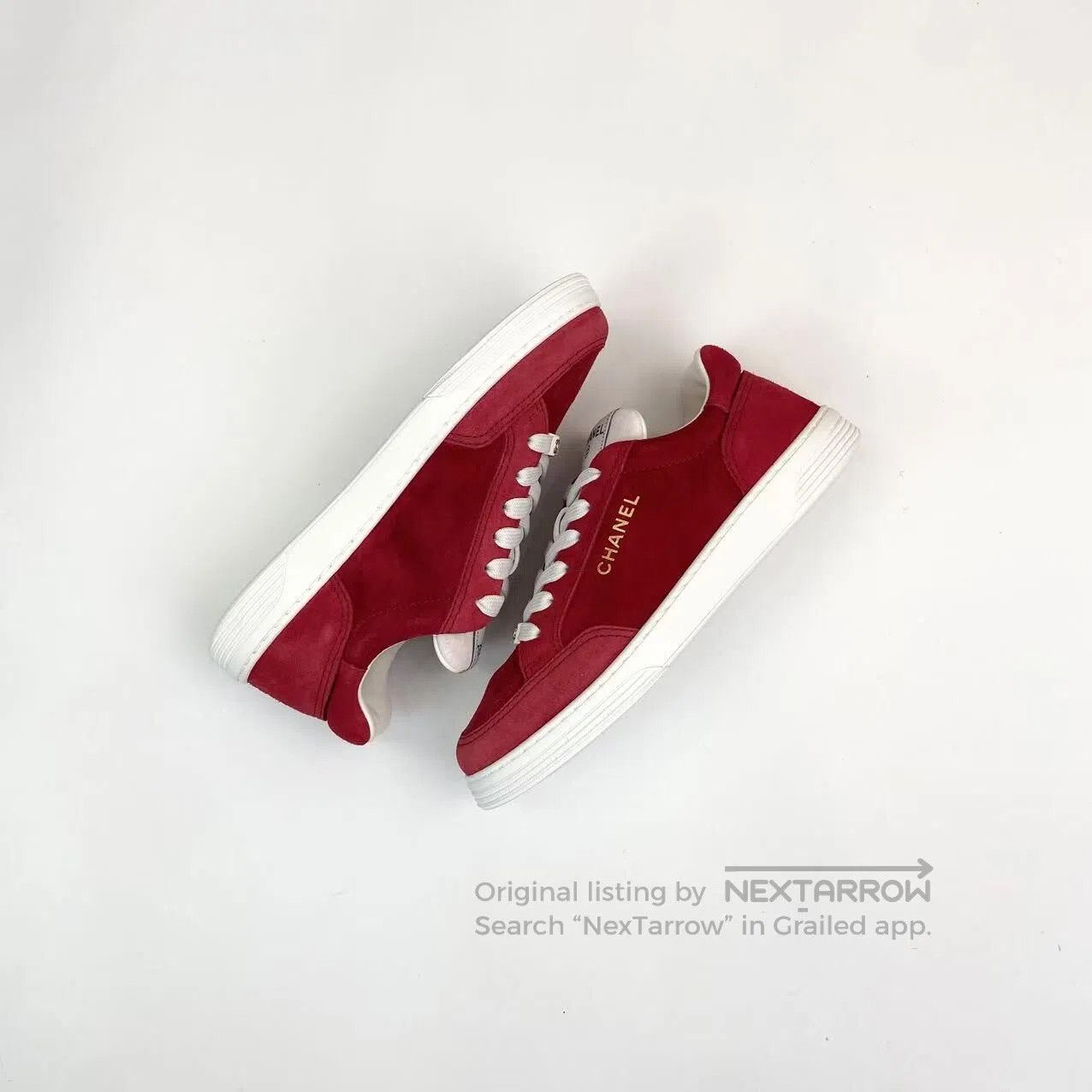 Chanel Chanel Red logo board shoes| Size US 6 / IT 36 - 5 Thumbnail
