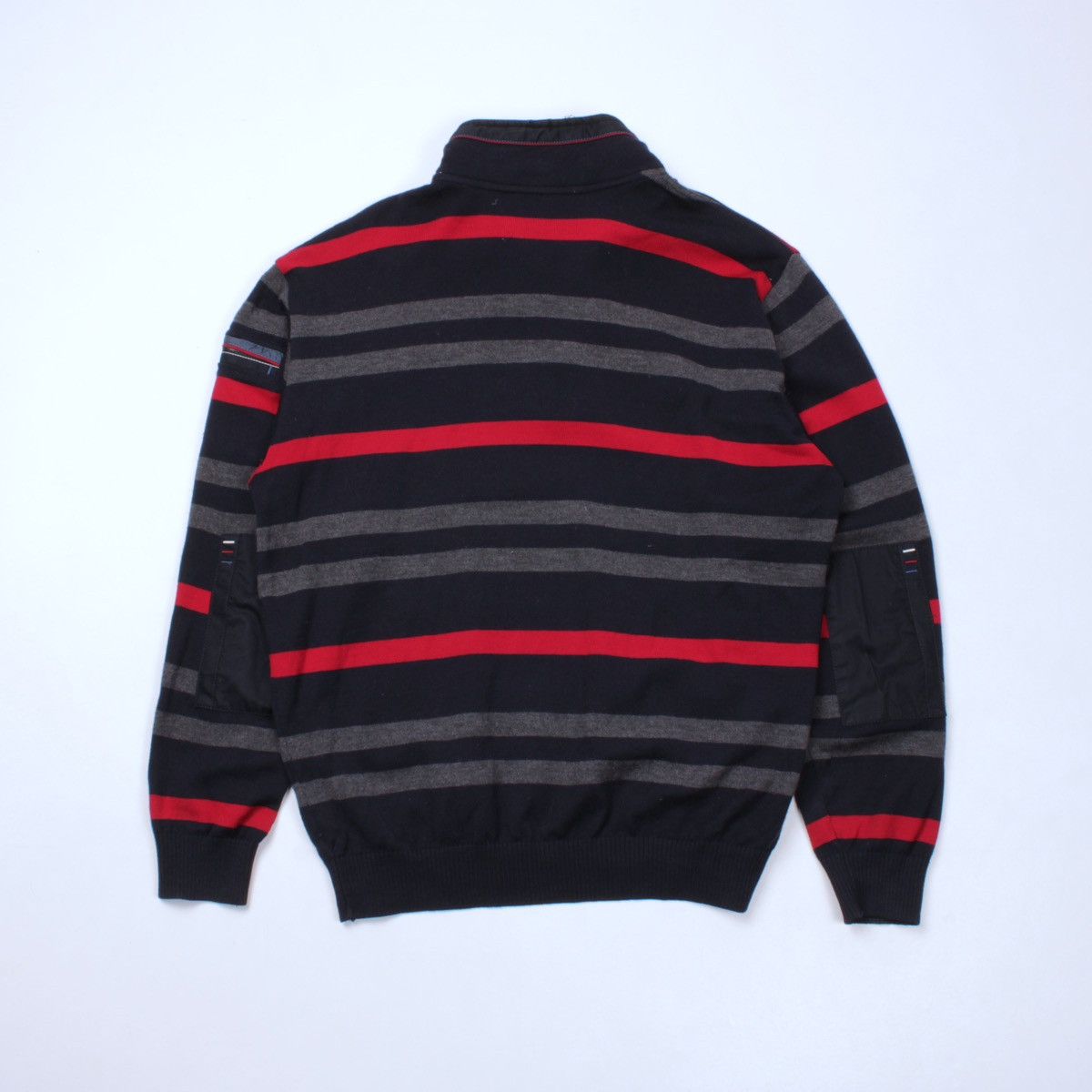 Designer × Paul & Shark PAUL SHARK Yachting Club Wool Half Zip 1/4 Striped Sweater Size US XL / EU 56 / 4 - 15 Thumbnail