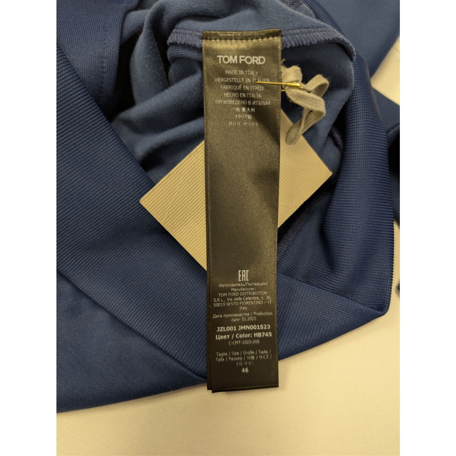 Tom Ford o1rshd1 Techno tracksuit Jacket in Midnight Blue Size US S / EU 44-46 / 1 - 15 Thumbnail