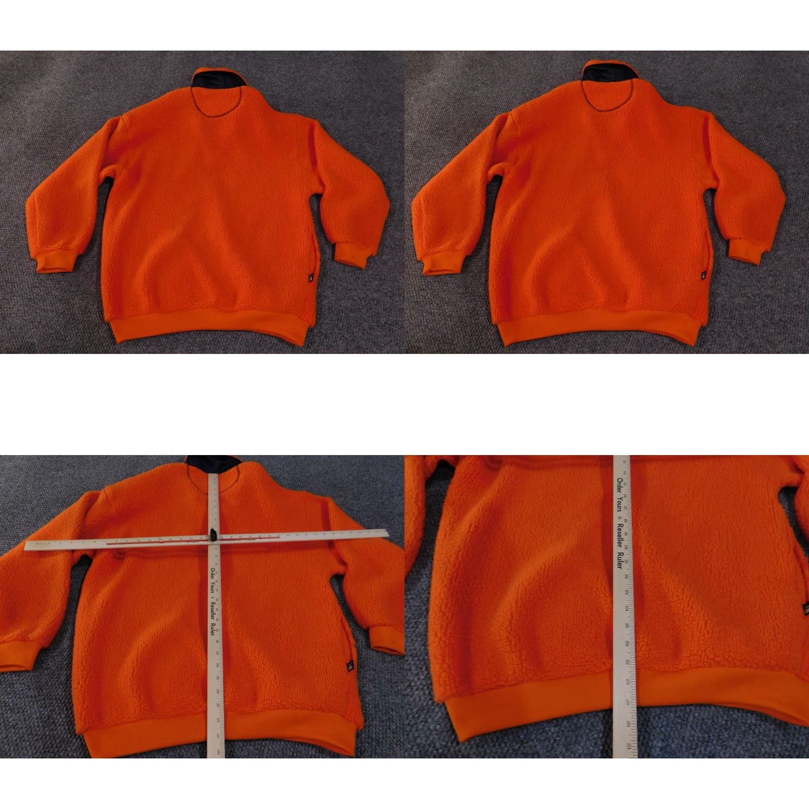 Vintage VINTAGE First Down Pullover Mens Large Orange Fleece Sherpa Sweater Outdoor Warm Retro Size US L / EU 52-54 / 3 - 9 Thumbnail