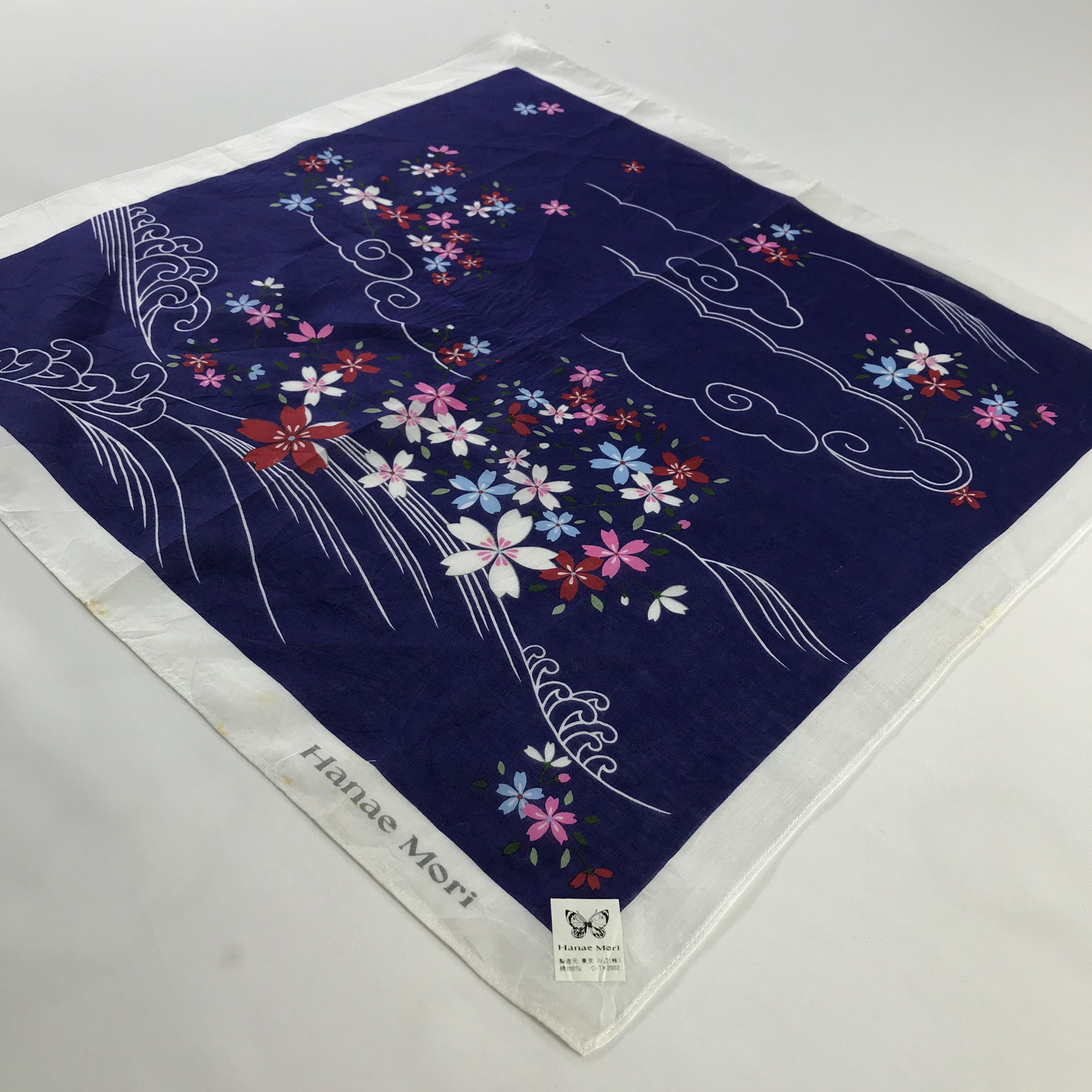 Hanae Mori × Vintage Hanae Mori Bandana / Handkerchief / Neckerchief - S687 Size ONE SIZE - 2 Thumbnail