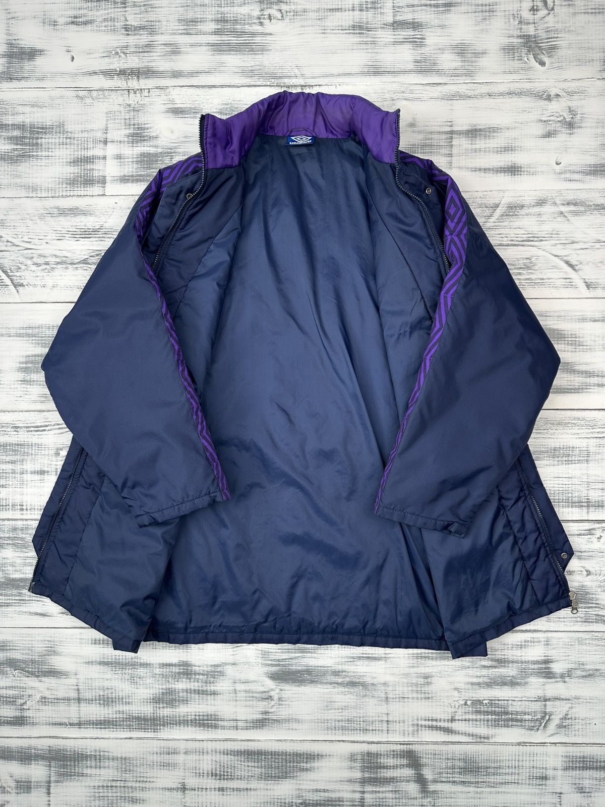 Umbro 90s UMBRO Football Bench Coat Jacket Men’s Blue/Purple XL Size US XL / EU 56 / 4 - 8 Thumbnail