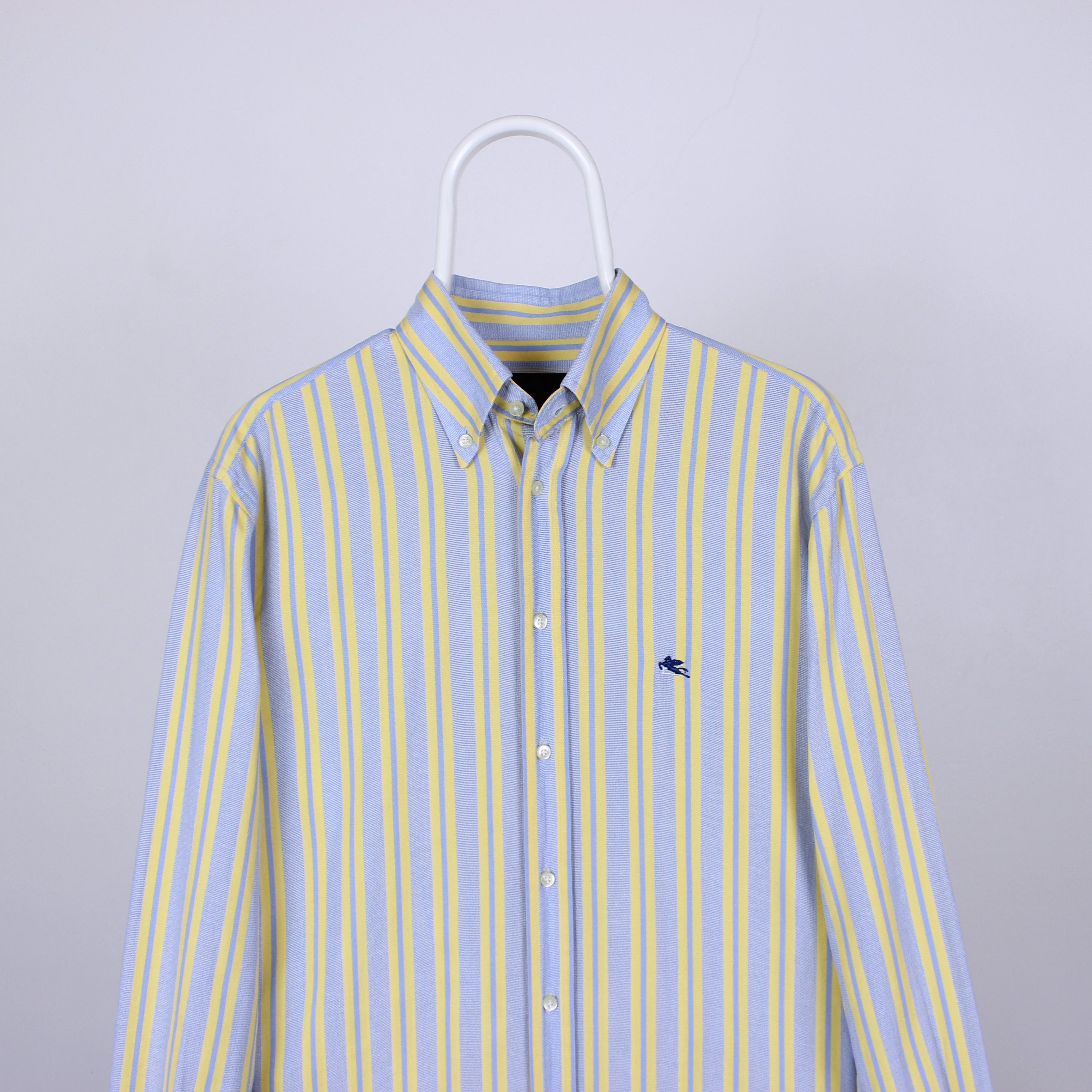 Etro Etro shirt men striped M L yellow cotton button Ups Size US L / EU 52-54 / 3 - 9 Thumbnail