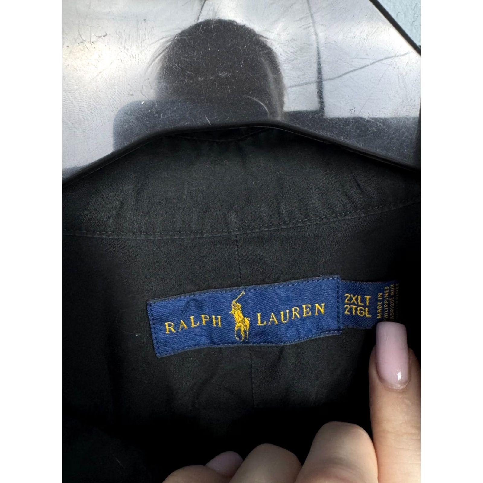 Polo Ralph Lauren Polo Ralph Lauren Mens Polo Shirt Big Boy 2XLT Black Cotton Logo Polo Shirt Mens 2XLT Size US XXL / EU 58 / 5 - 4 Thumbnail