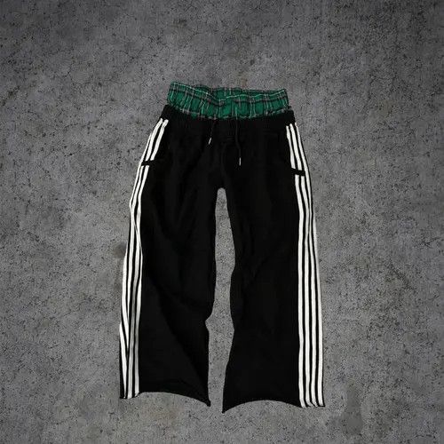 VIBE Black Double Waist Boxer Baggy Sweatpants Size US 30 / EU 46 - 1 Thumbnail