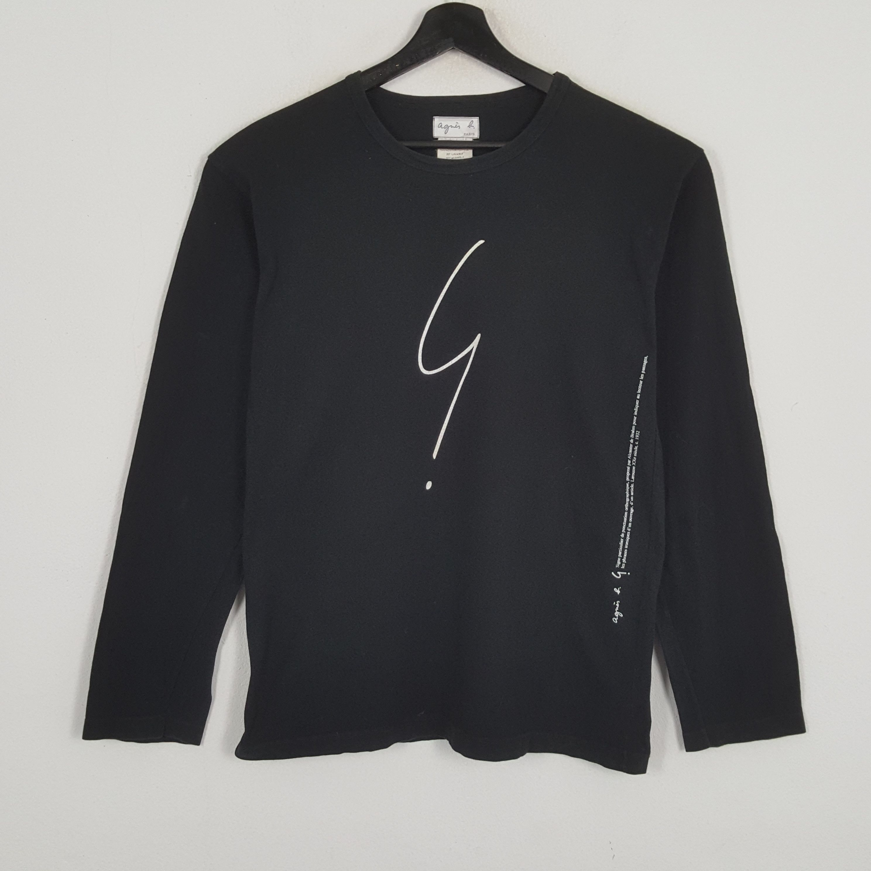 Designer × Vintage × agnes b. AGNES B Fashion Designer Tshirt Long Sleeve Size US M / EU 48-50 / 2 - 1 Thumbnail