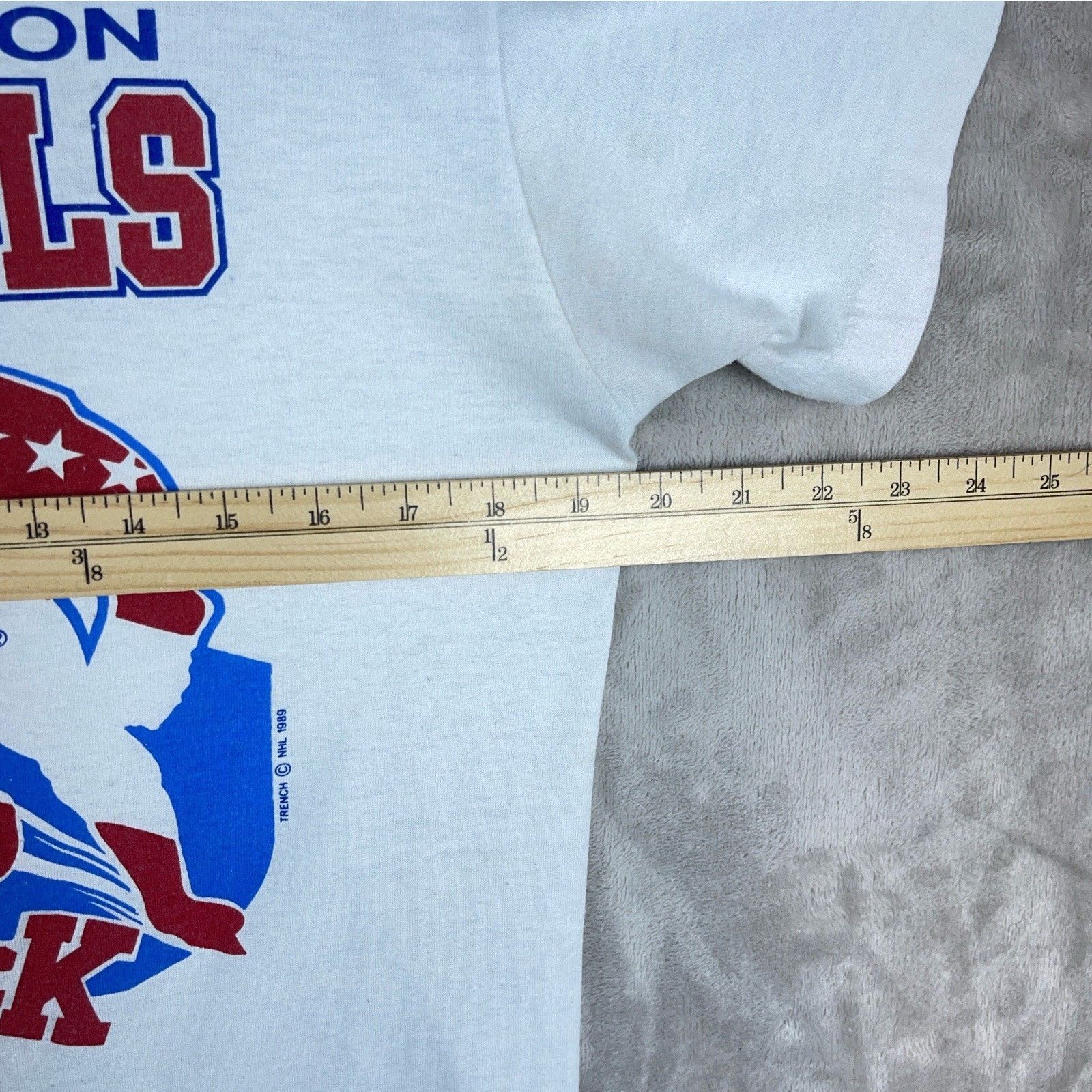 Other Vintage Washington Capitals 1989 Trench T Shirt Single Stitc Size US M / EU 48-50 / 2 - 11 Thumbnail