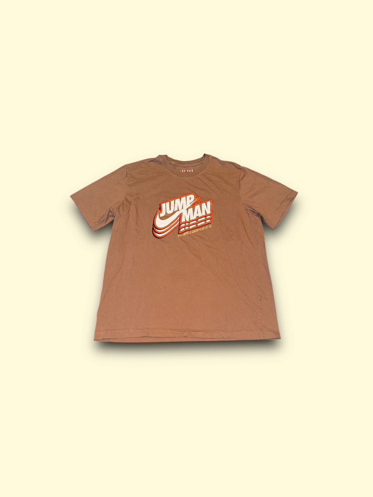 Jordan Brand Nike air Jordan jump man NBA world champs tee brown large Size US L / EU 52-54 / 3 - 2 Thumbnail
