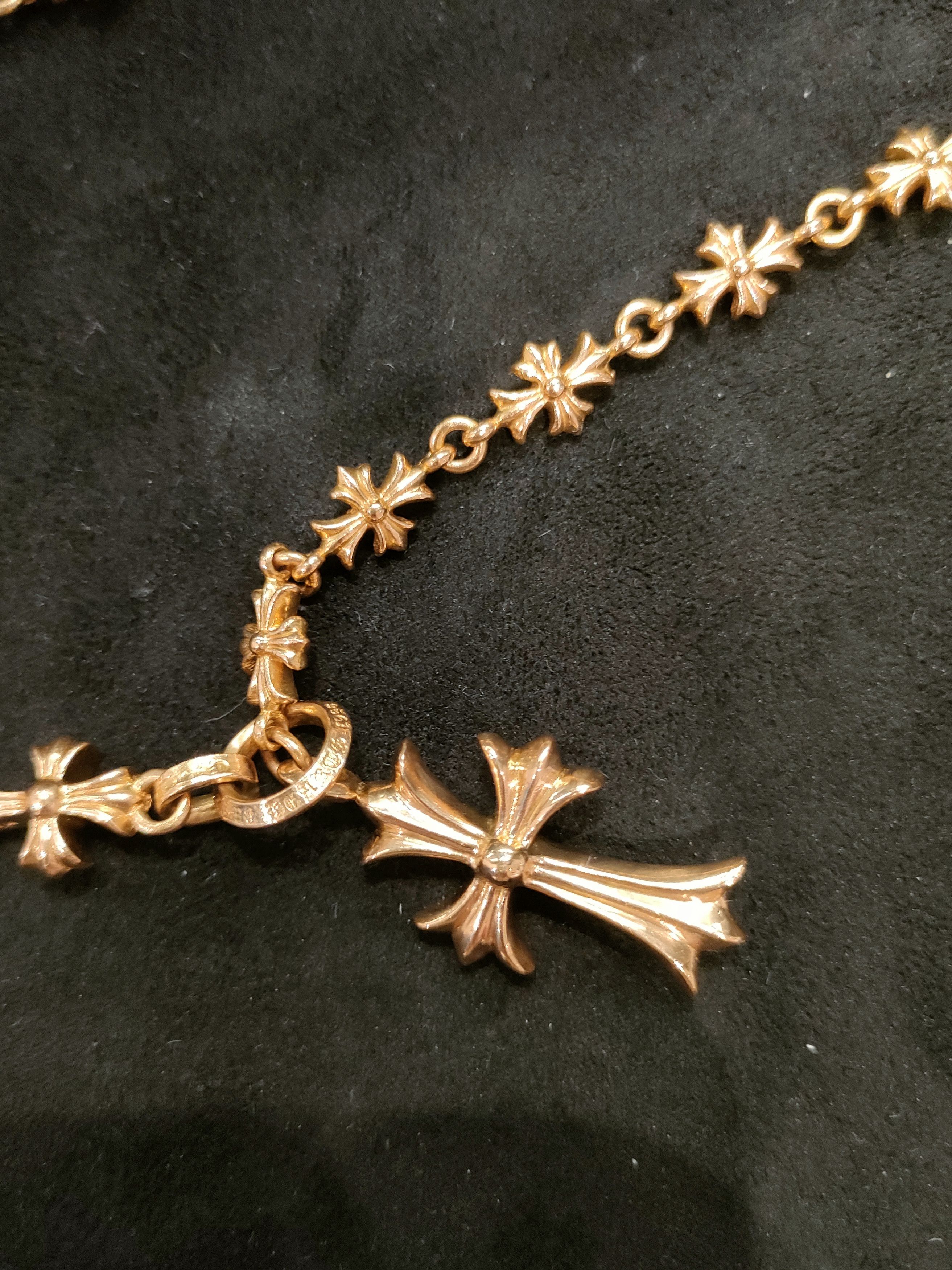 Chrome Hearts Chrome Hearts 22K Gold Tiny E Chokechain Necklace Size ONE SIZE - 16 Thumbnail