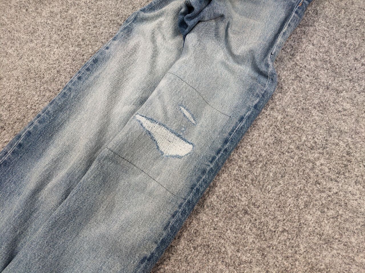 Levi's Levis 501 Patchwork Denim Distressed Jeans Vintage Style Size US 34 / EU 50 - 5 Thumbnail