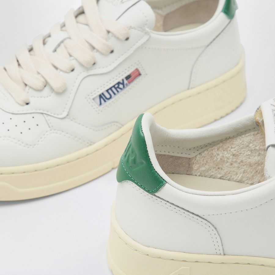 AUTRY o1d2blof0824 Low-Top Trainers in White & Green Size US 9 / IT 39 - 5 Thumbnail