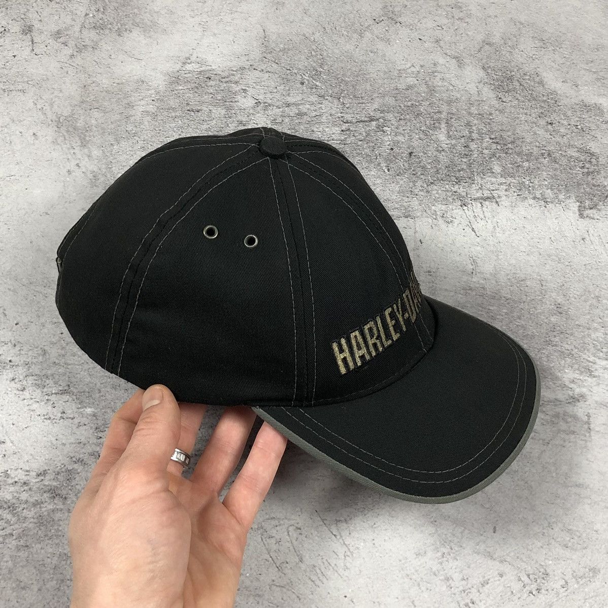 Harley Davidson Vintage Harley-Davidson USA Cap Size ONE SIZE - 7 Thumbnail