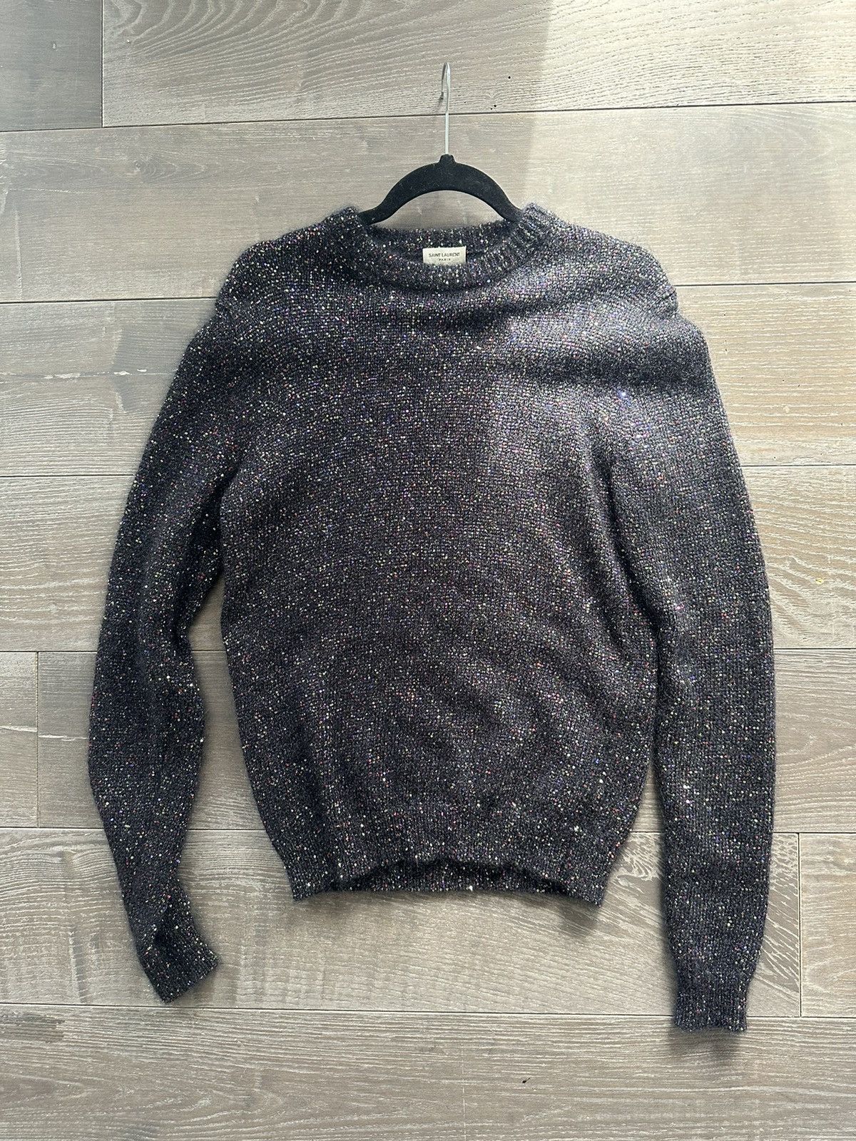 Saint Laurent Paris Saint Laurent Sparkle Mohair Sweater Size US S / EU 44-46 / 1 - 1 Thumbnail