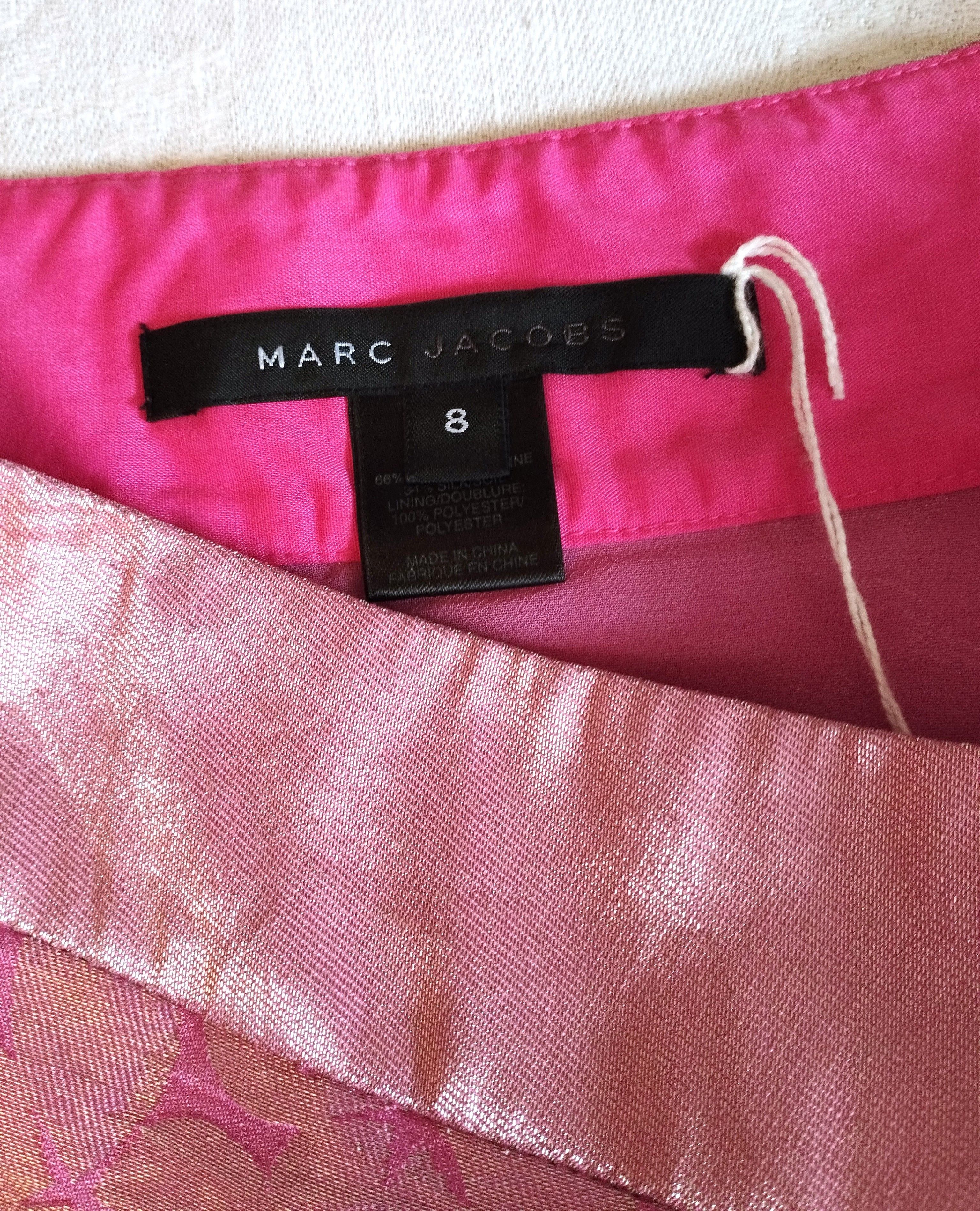 Marc Jacobs Marc Jacobs Jupe Brochée Soie T M Size 27" / US 4 / IT 40 - 3 Thumbnail