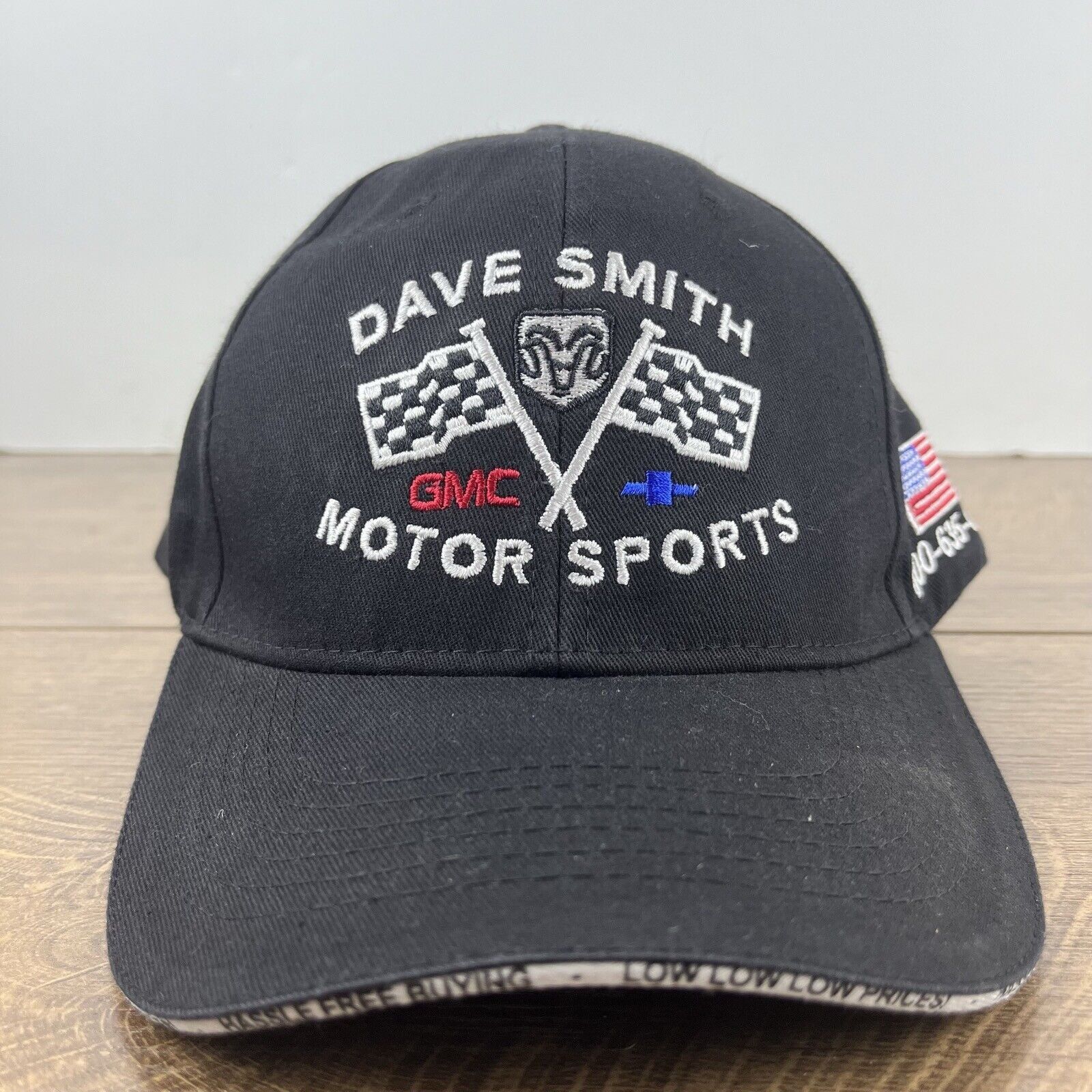 Other Dave Smith Motorsports Hat Dave Smith Black Hat Adjustable B Size ONE SIZE - 3 Thumbnail